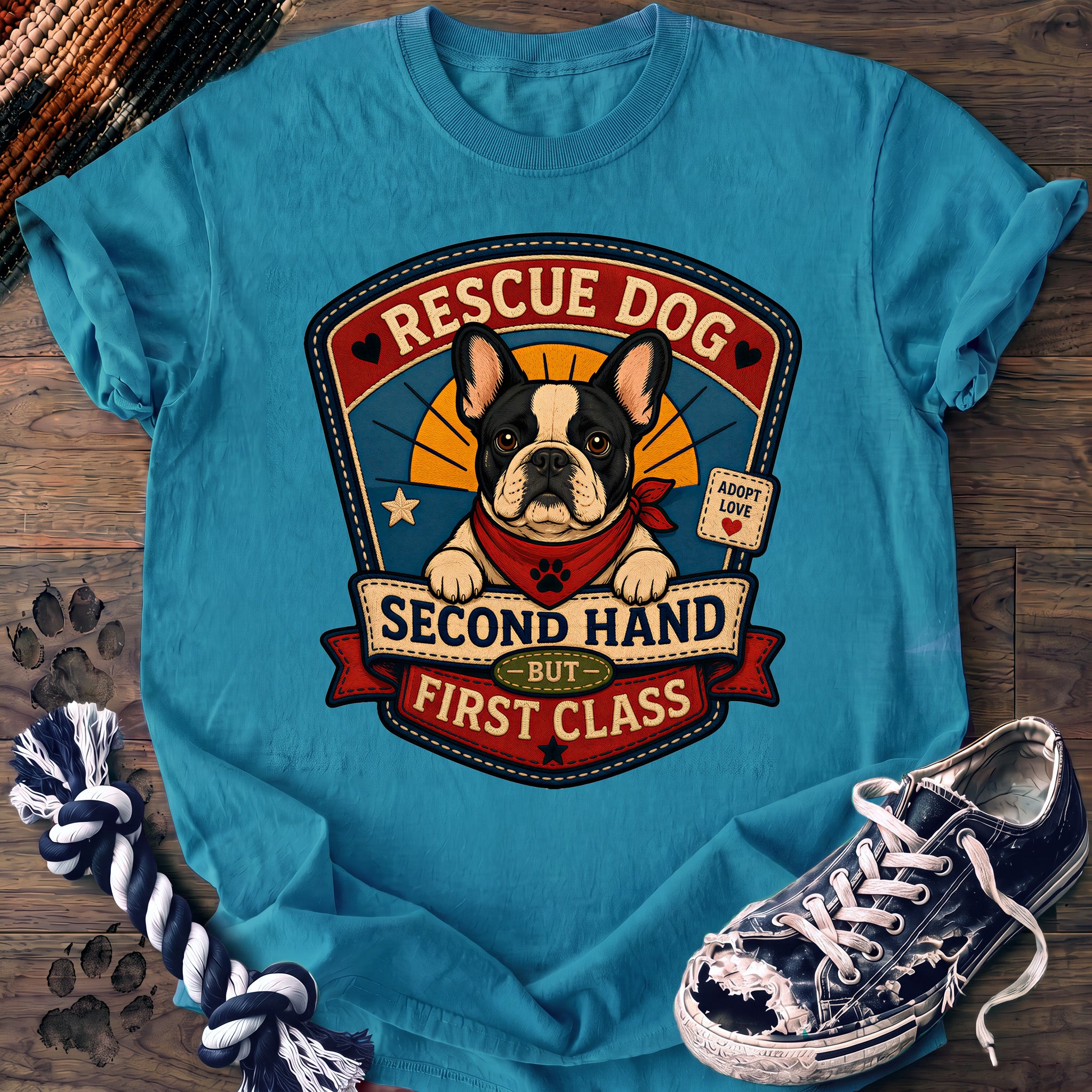 PAWSSION CLUB t-shirt in Sapphire color - SKU PC-0020