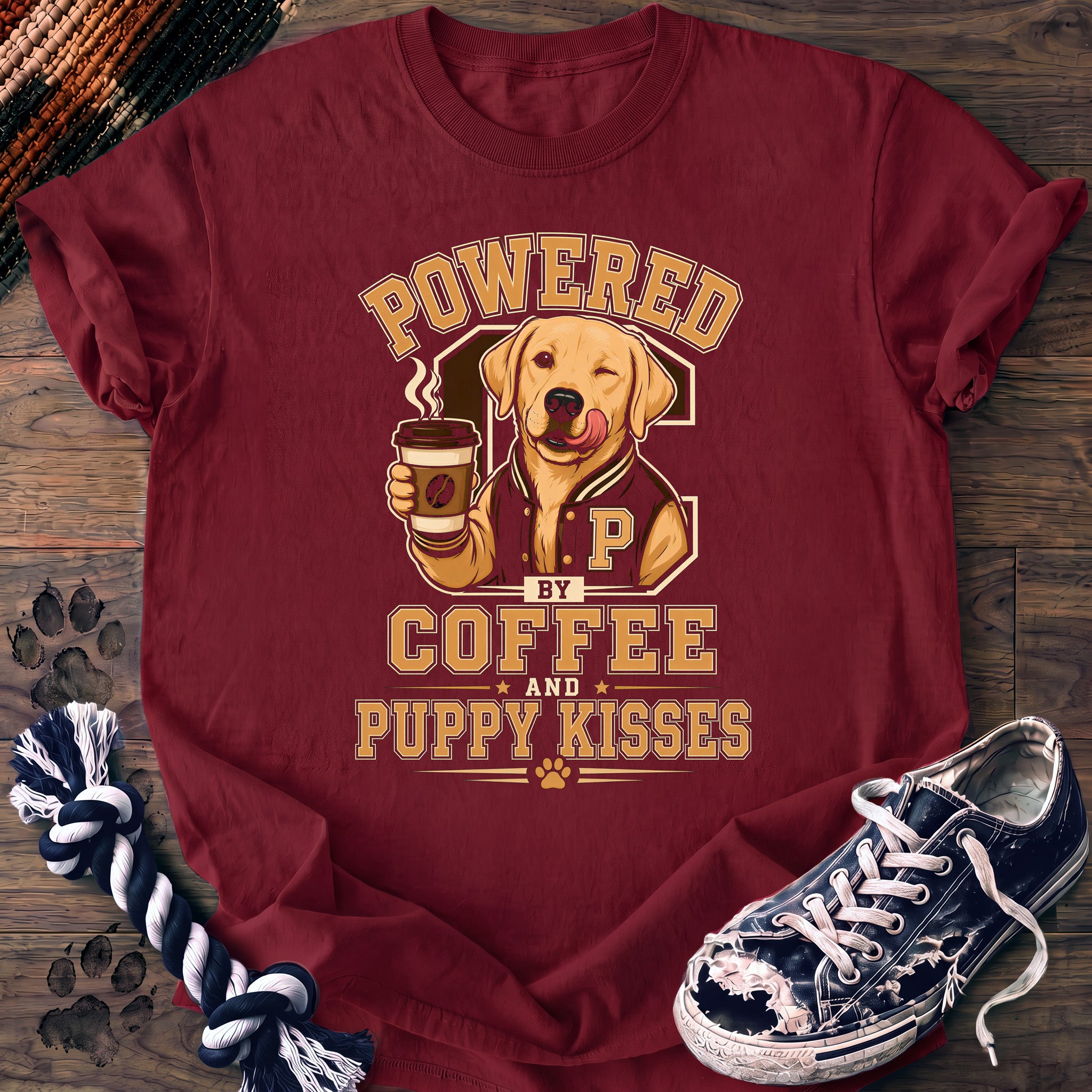 PAWSSION CLUB t-shirt in Crimson color - SKU PC-0021