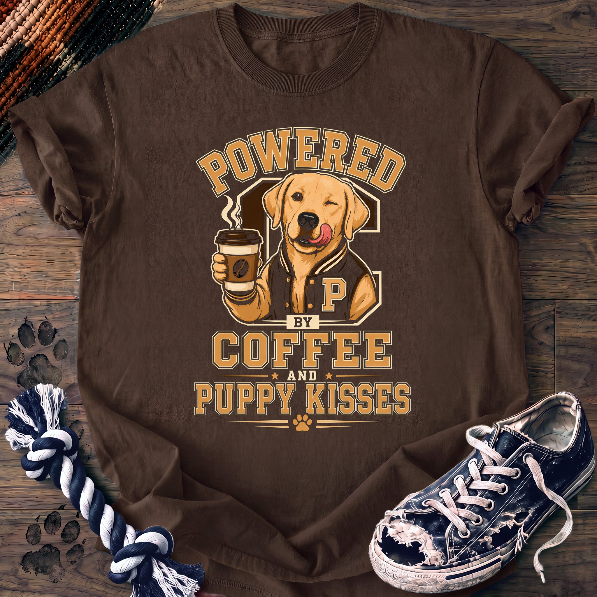 PAWSSION CLUB t-shirt in Espresso color - SKU PC-0021