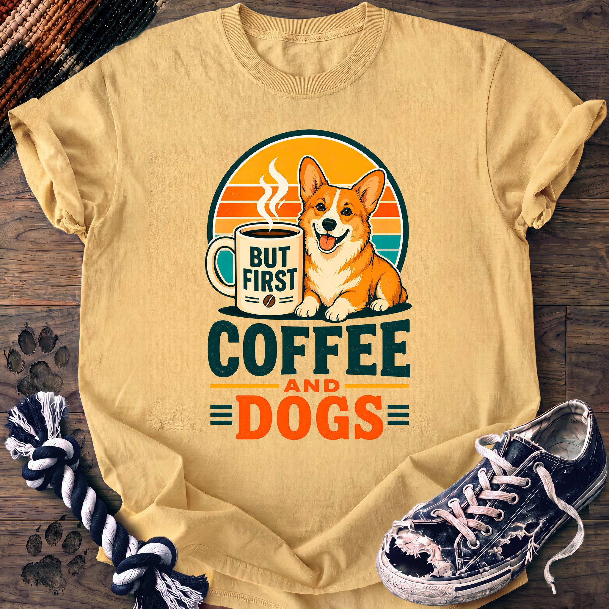 PAWSSION CLUB t-shirt in Butter color - SKU PC-0022