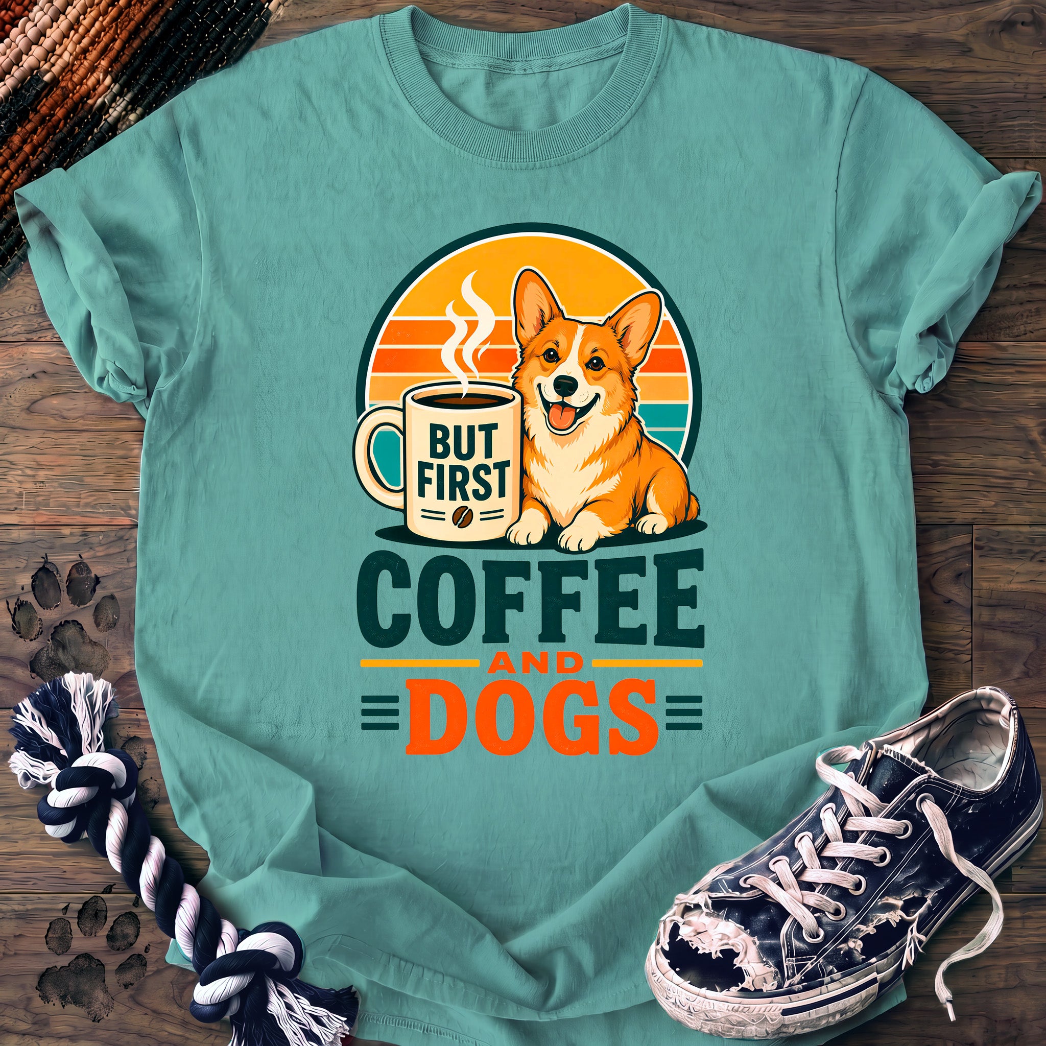 PAWSSION CLUB t-shirt in ChalkyMint color - SKU PC-0022