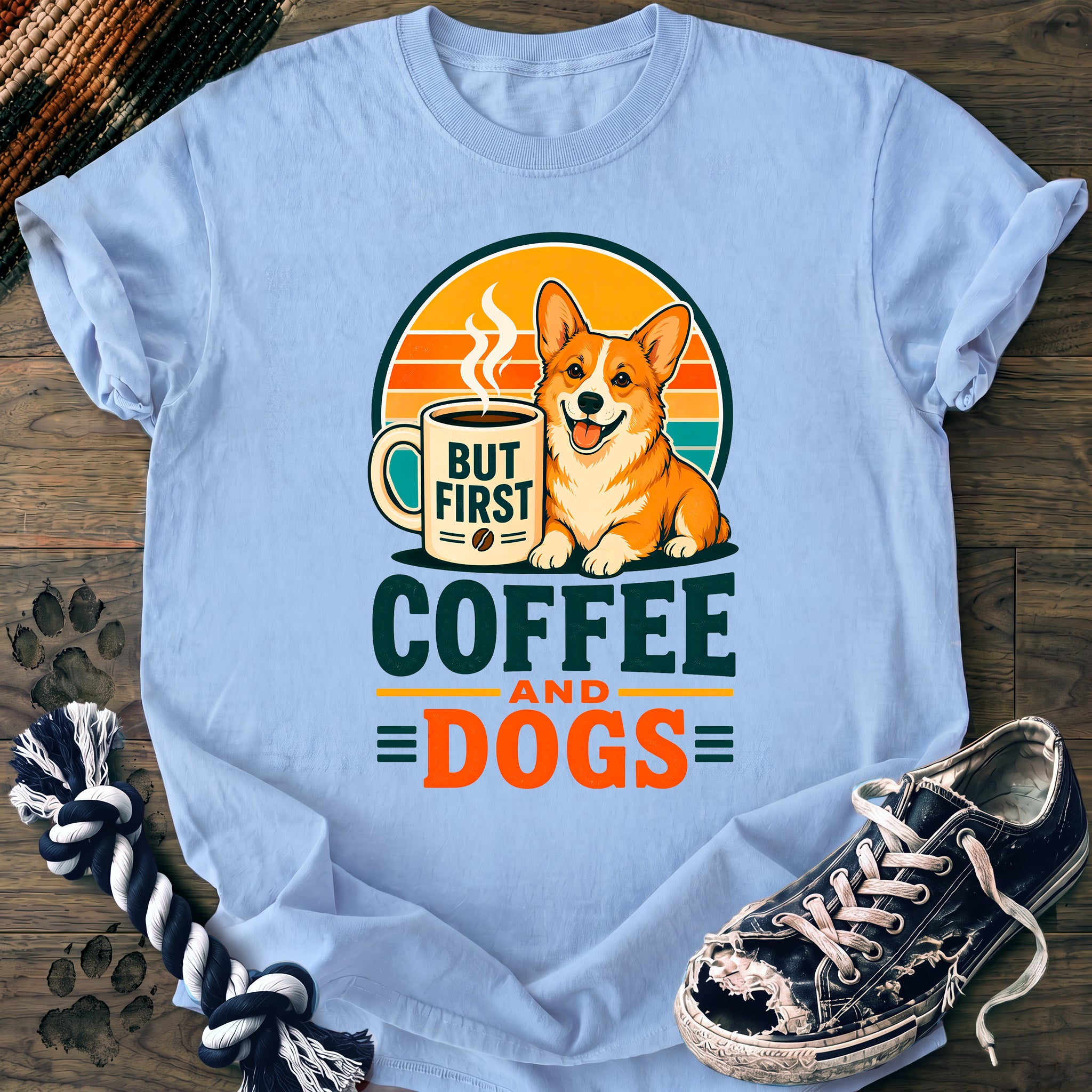 PAWSSION CLUB t-shirt in Chambray color - SKU PC-0022