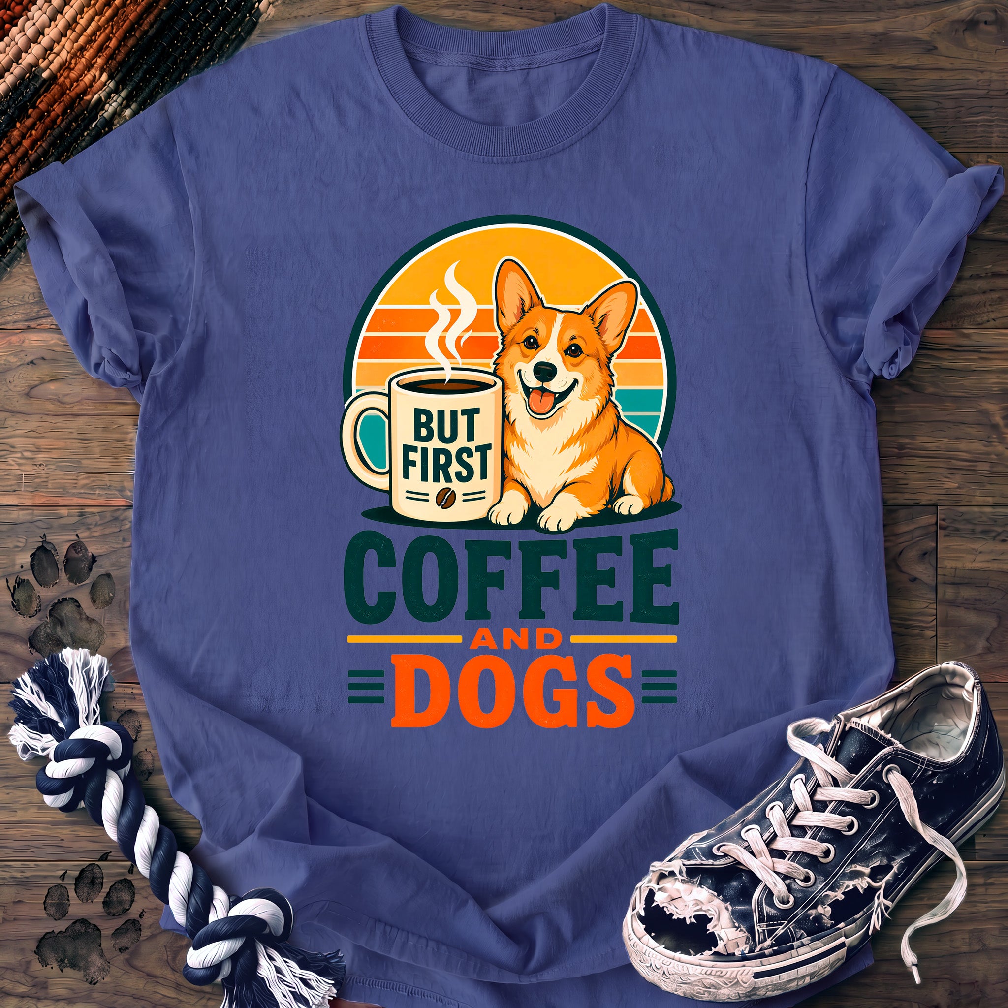 PAWSSION CLUB t-shirt in FloBlue color - SKU PC-0022