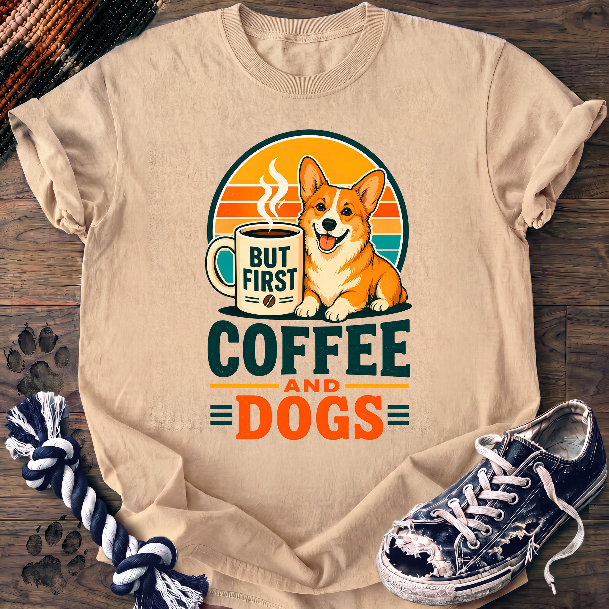 PAWSSION CLUB t-shirt in Ivory color - SKU PC-0022