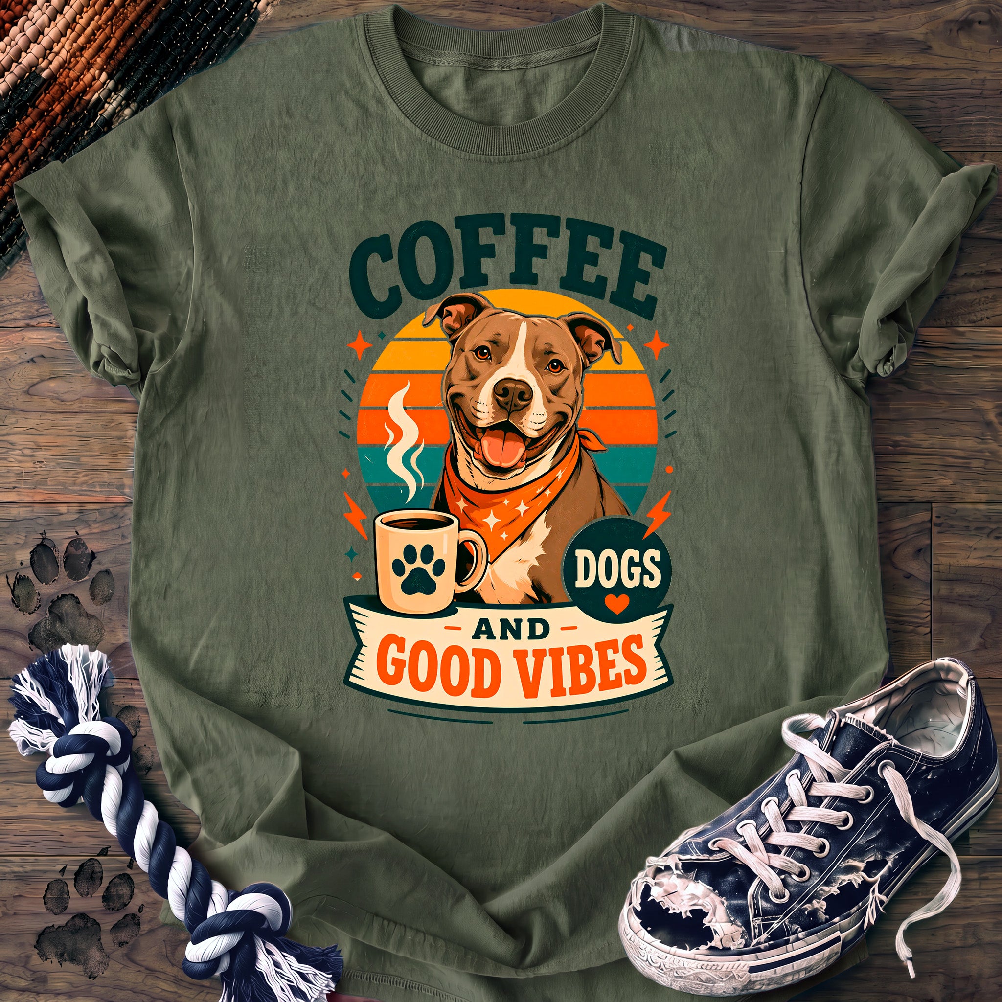 PAWSSION CLUB t-shirt in LightGreen color - SKU PC-0023