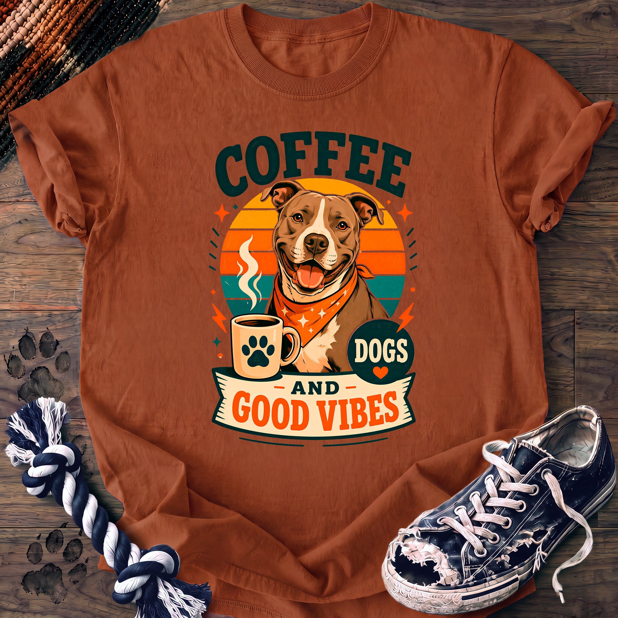 PAWSSION CLUB t-shirt in Yam color - SKU PC-0023