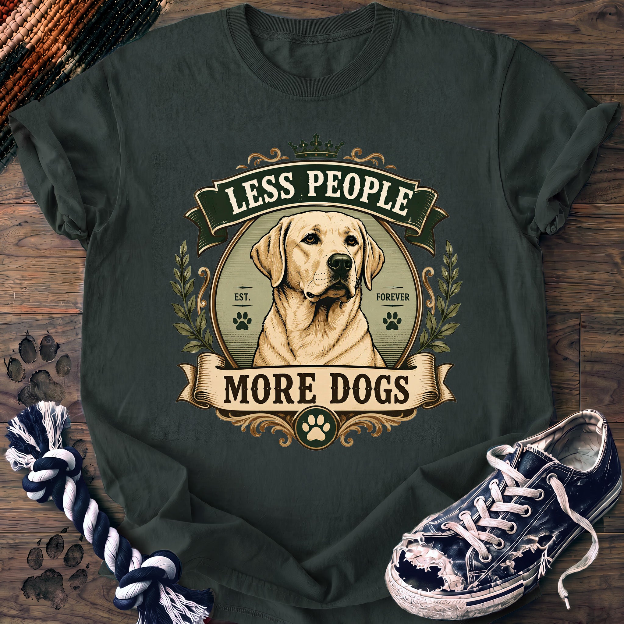 PAWSSION CLUB t-shirt in BlueSpruce color - SKU PC-0024
