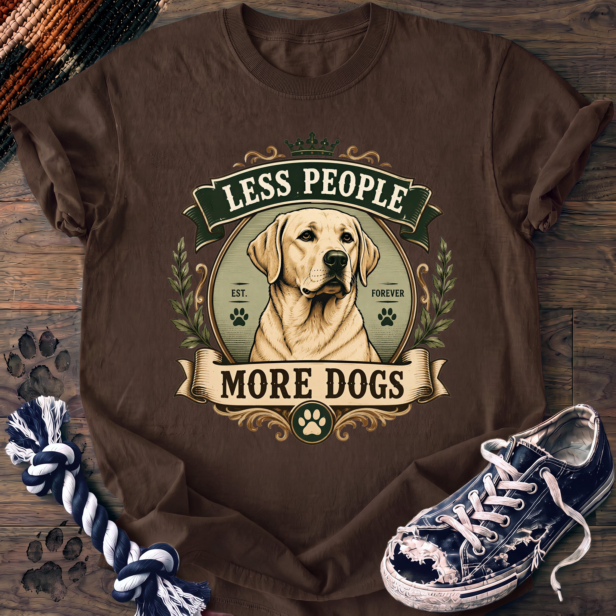 PAWSSION CLUB t-shirt in Espresso color - SKU PC-0024