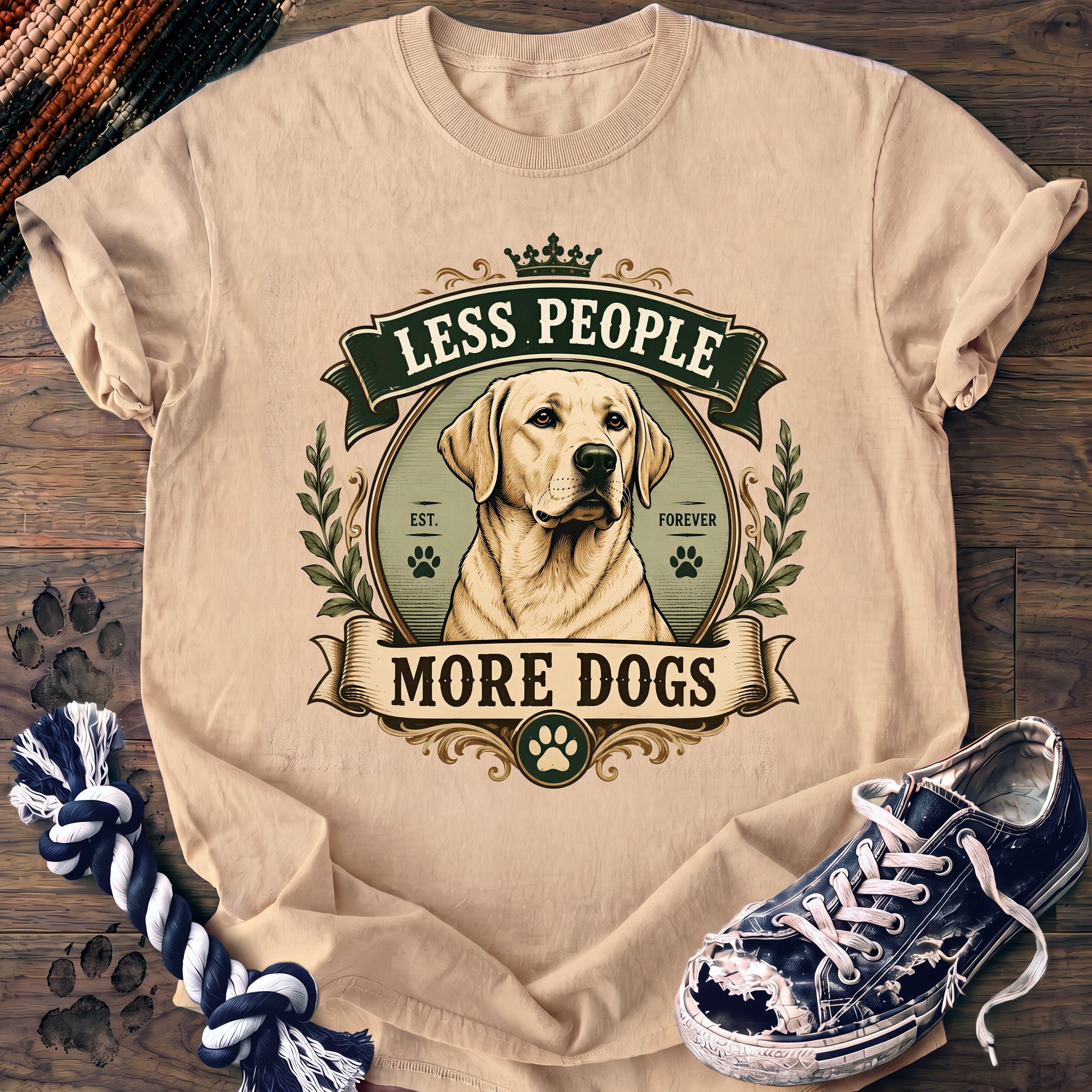 PAWSSION CLUB t-shirt in Ivory color - SKU PC-0024