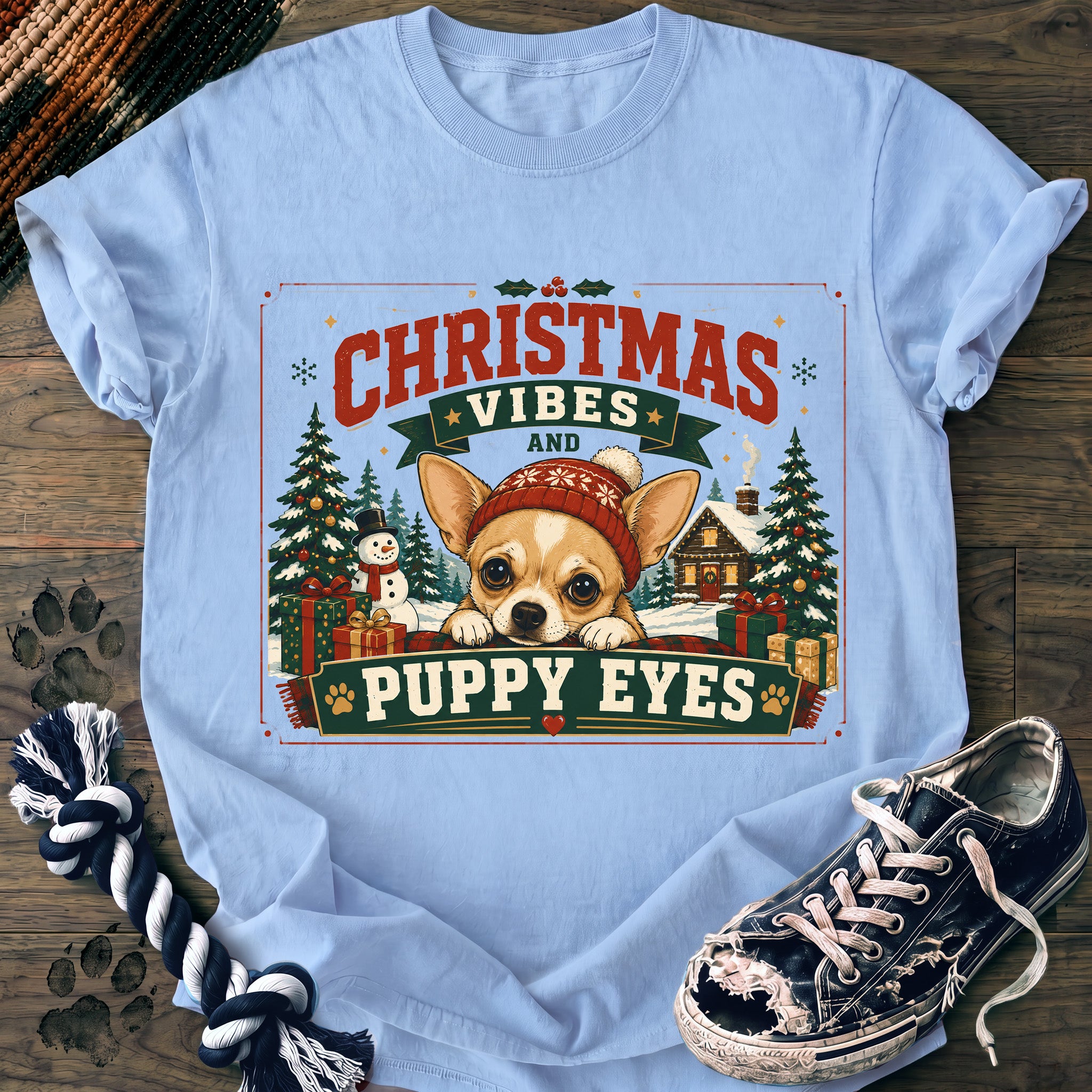 PAWSSION CLUB t-shirt in Chambray color - SKU PC-0025