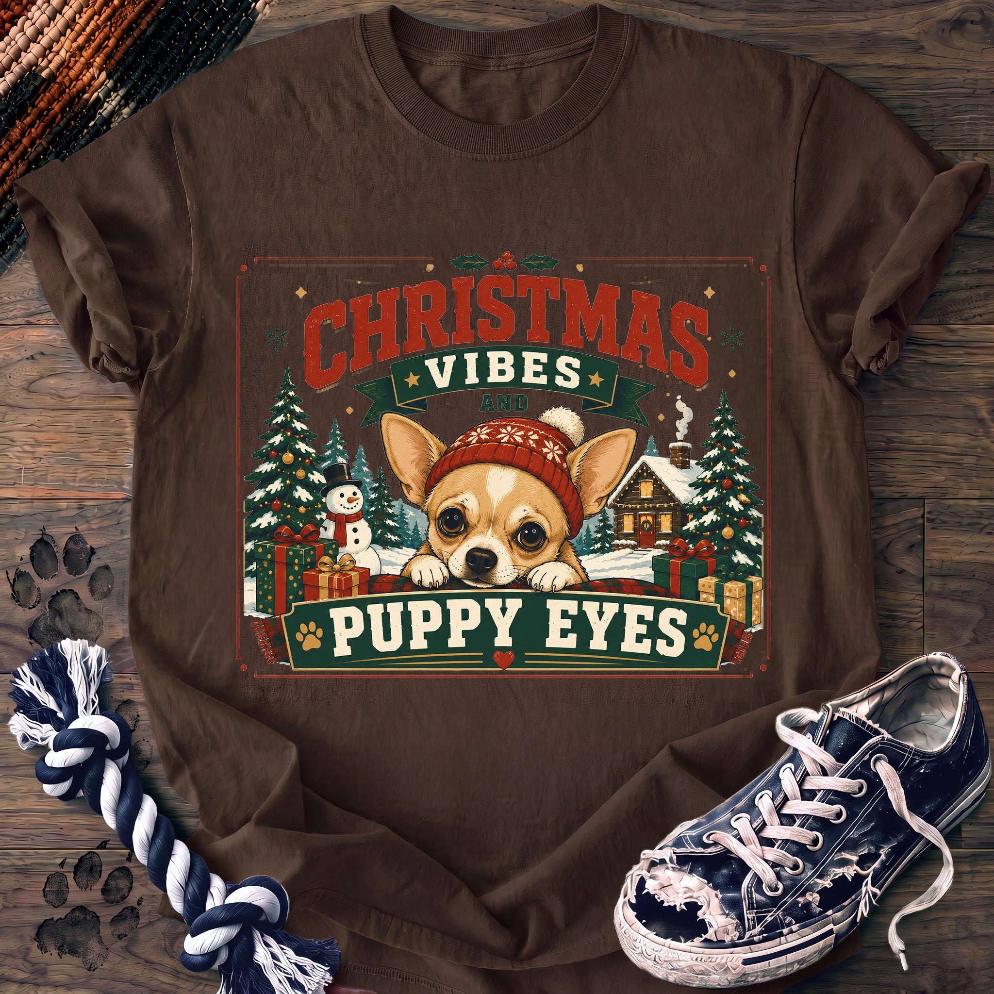 PAWSSION CLUB t-shirt in Espresso color - SKU PC-0025
