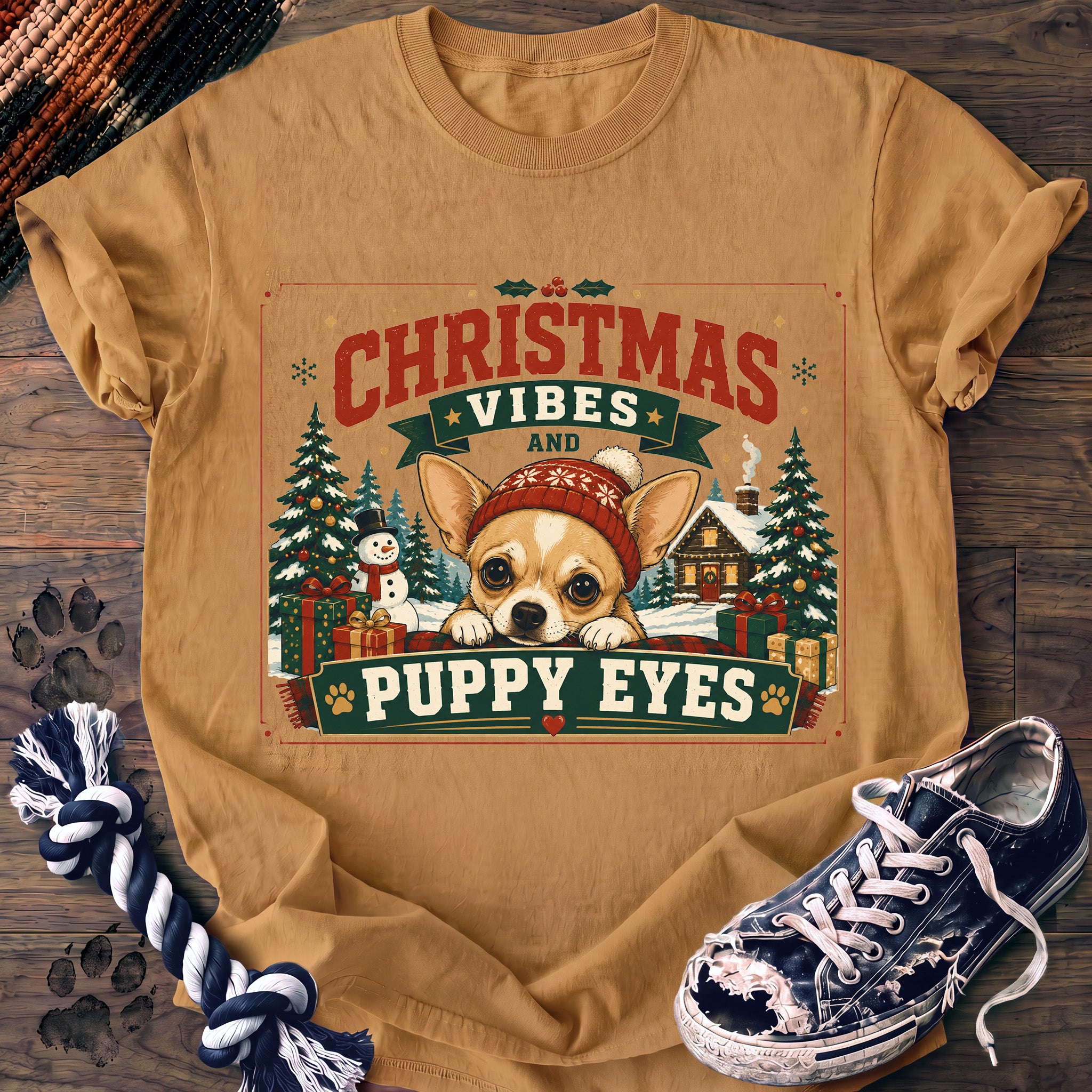 PAWSSION CLUB t-shirt in Mustard color - SKU PC-0025