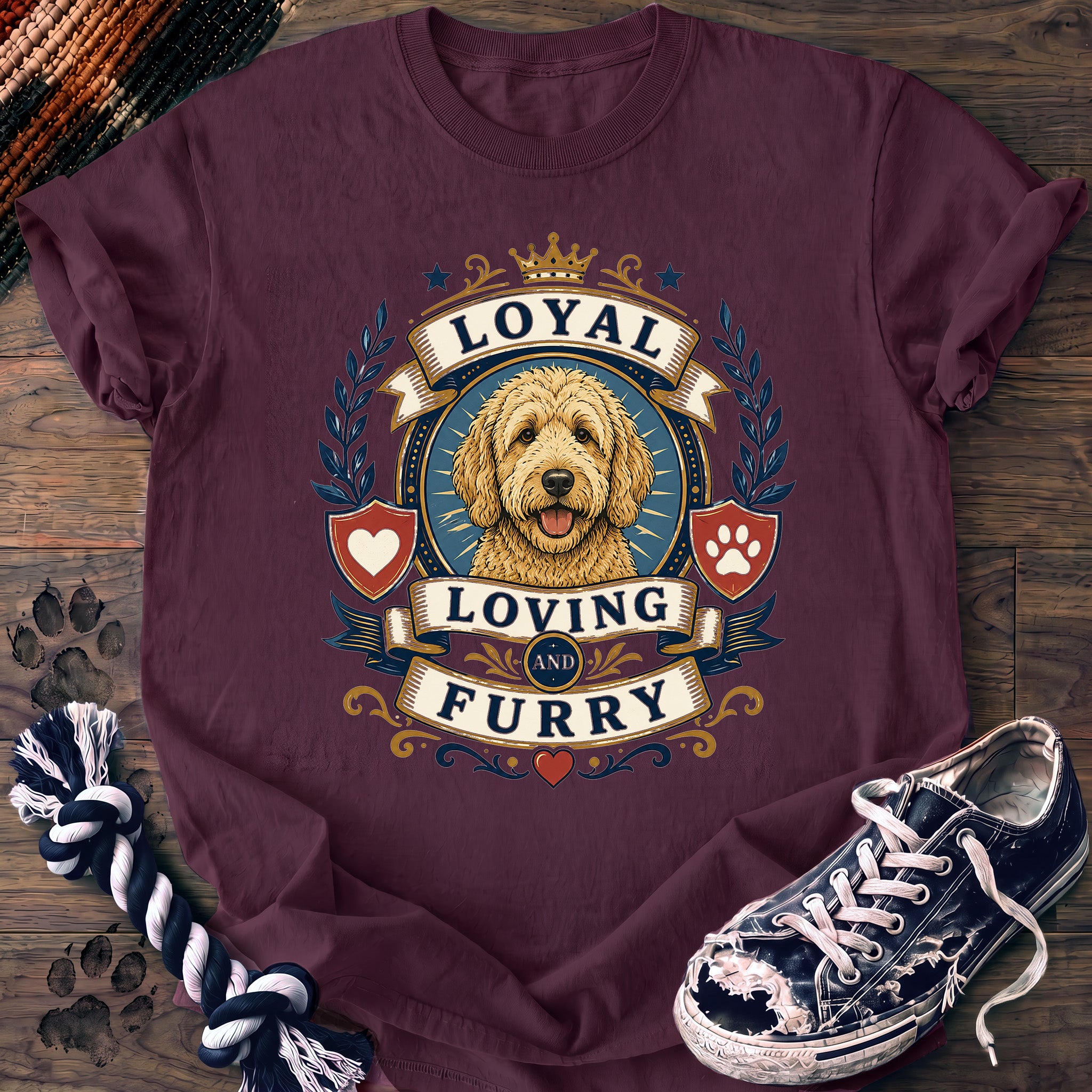 PAWSSION CLUB t-shirt in Berry color - SKU PC-0026