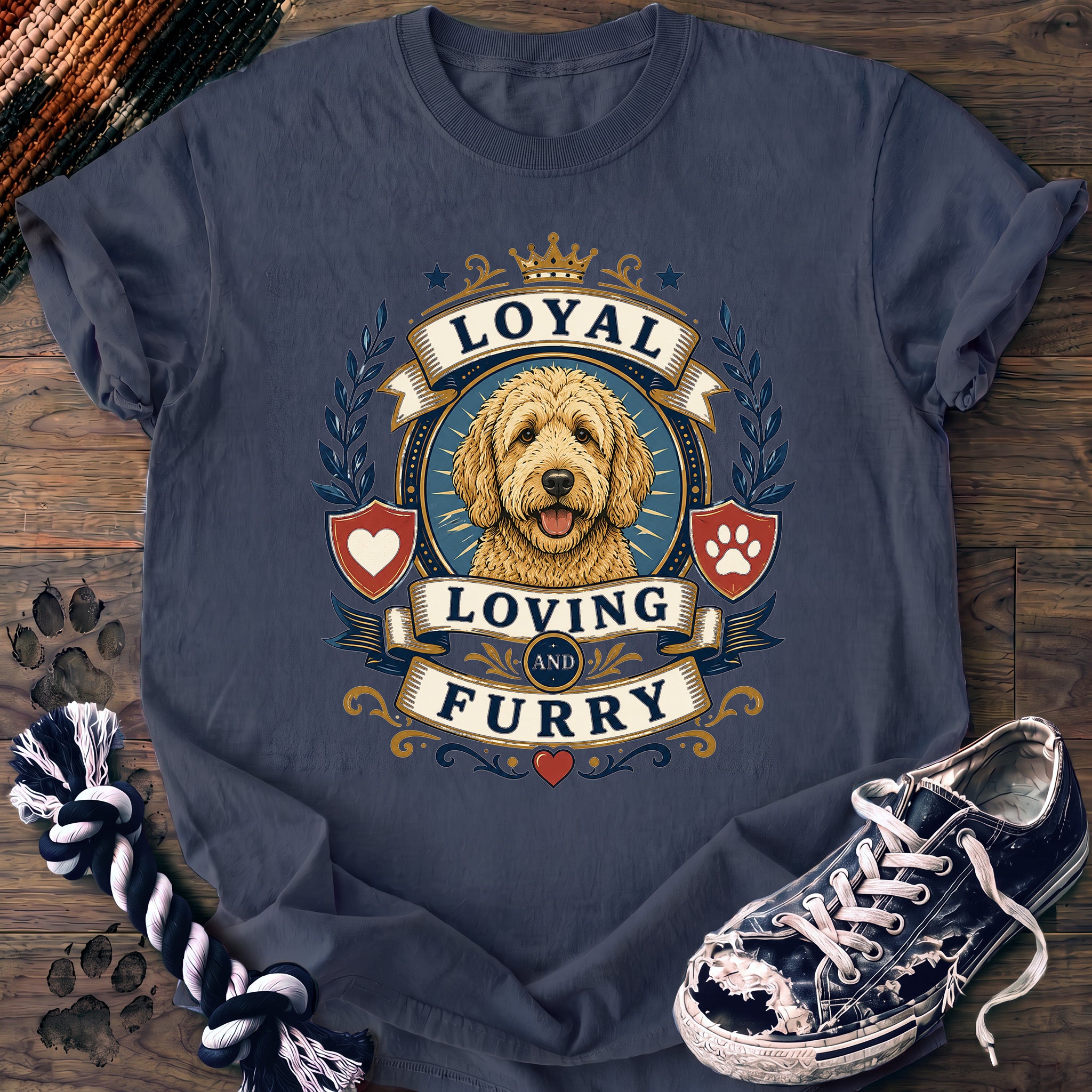 PAWSSION CLUB t-shirt in BlueJean color - SKU PC-0026