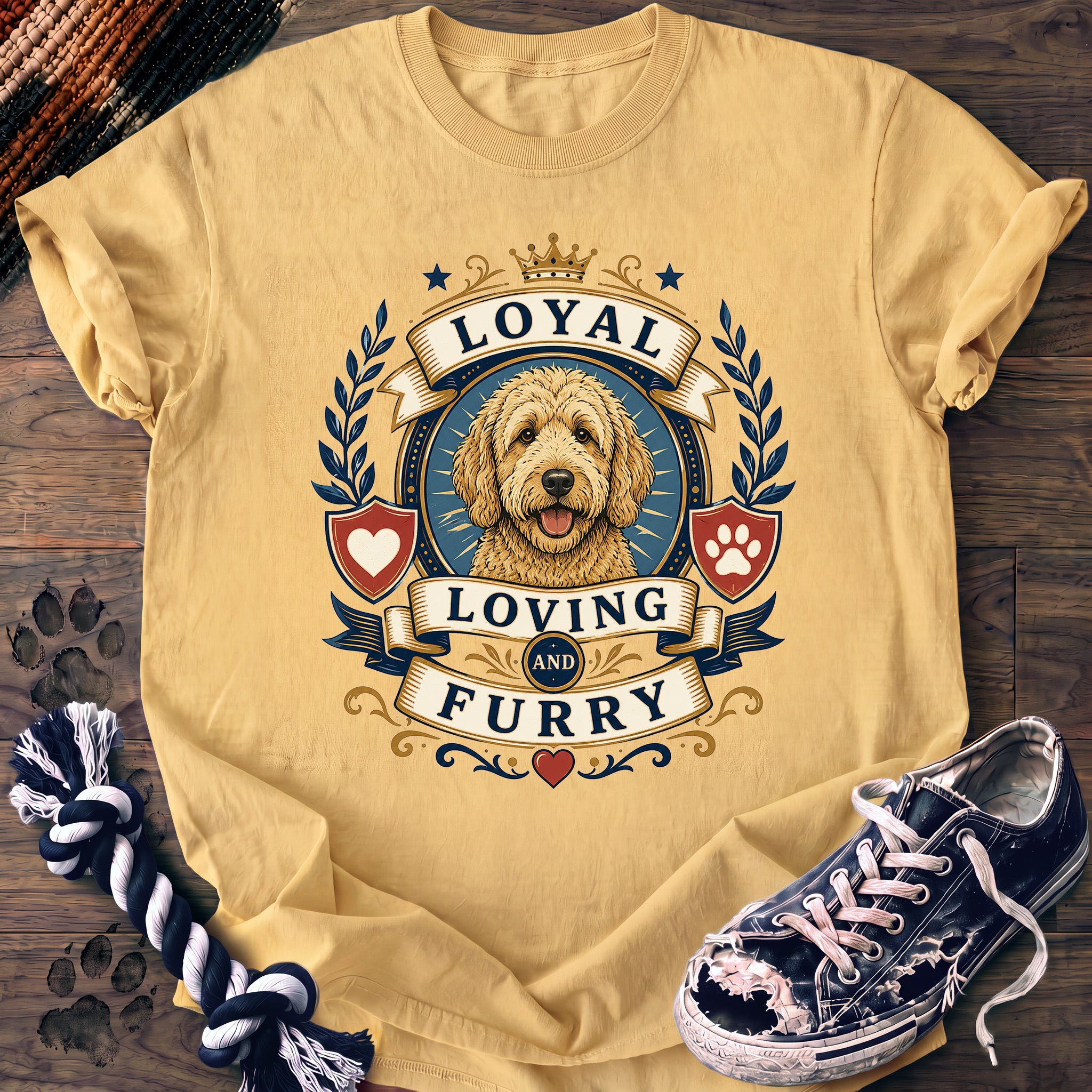 PAWSSION CLUB t-shirt in Butter color - SKU PC-0026