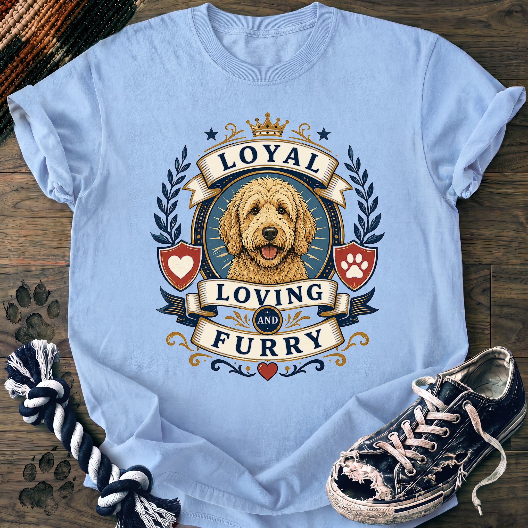 PAWSSION CLUB t-shirt in Chambray color - SKU PC-0026