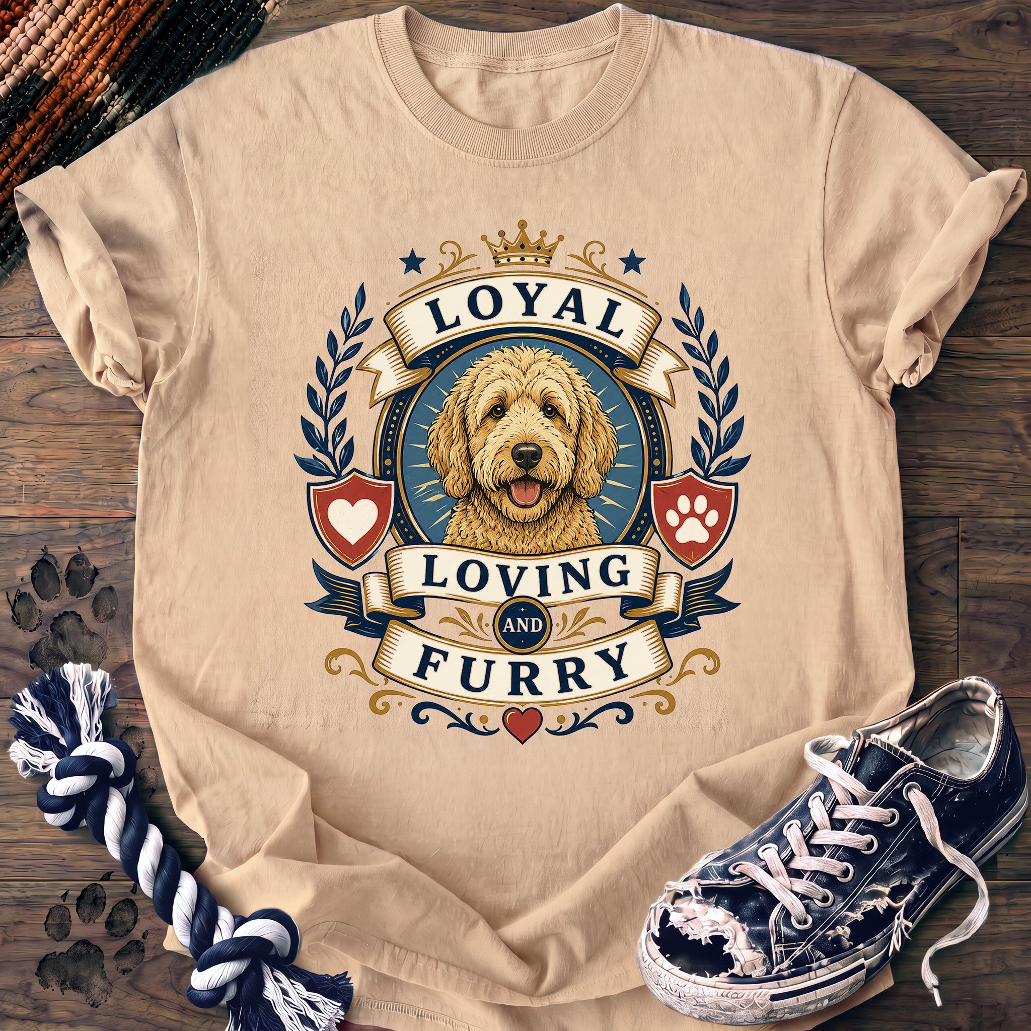 PAWSSION CLUB t-shirt in Ivory color - SKU PC-0026
