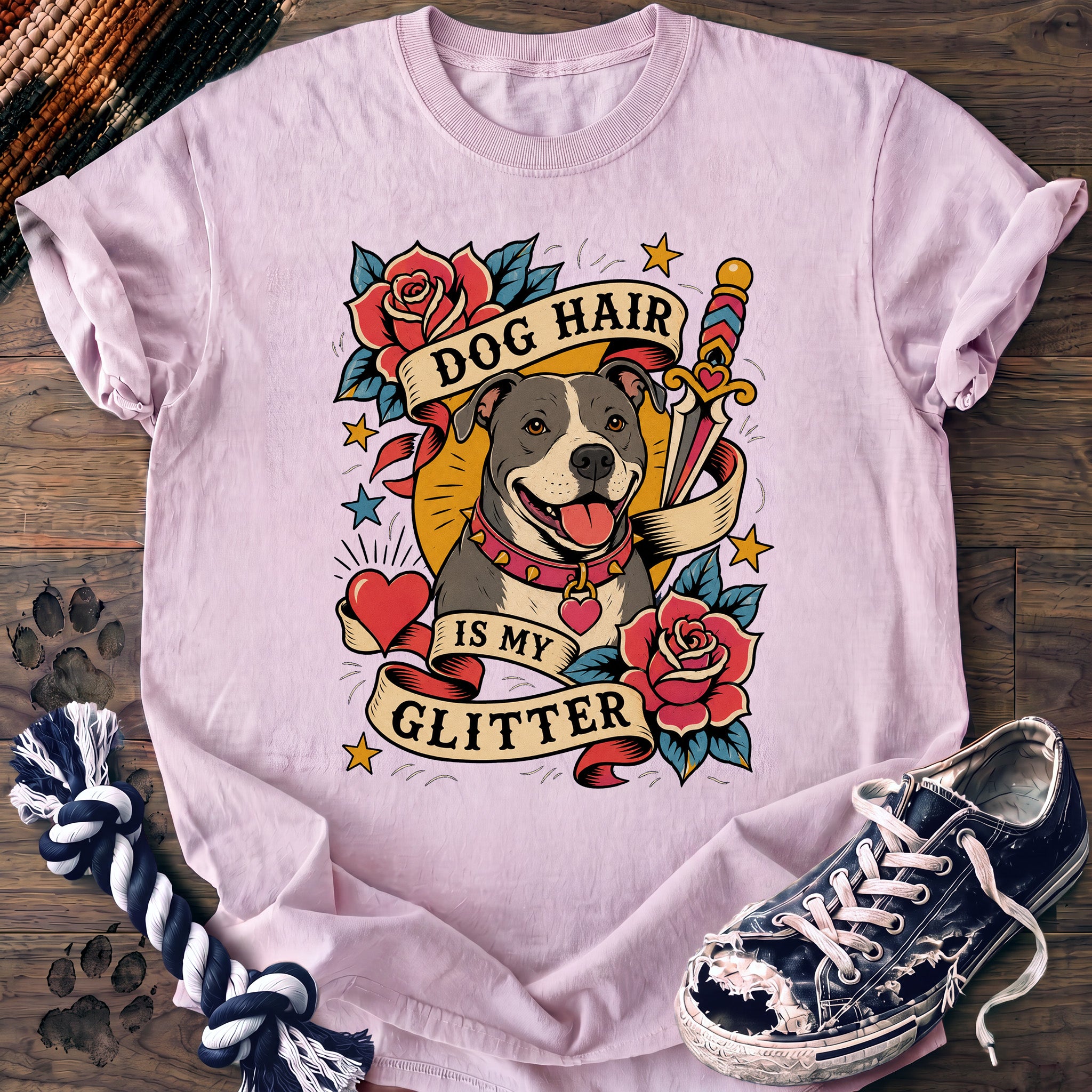 PAWSSION CLUB t-shirt in Blossom color - SKU PC-0027