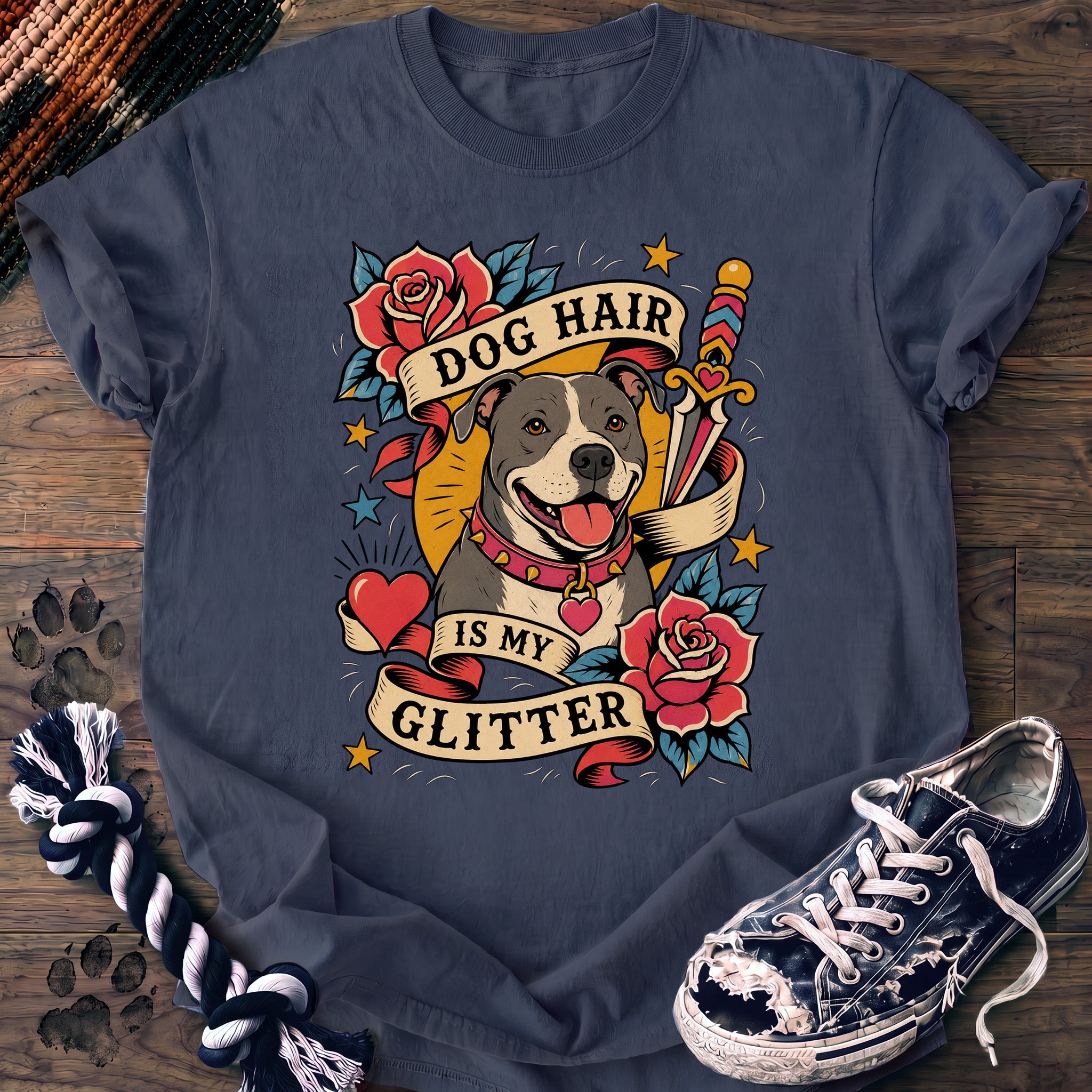 PAWSSION CLUB t-shirt in BlueJean color - SKU PC-0027