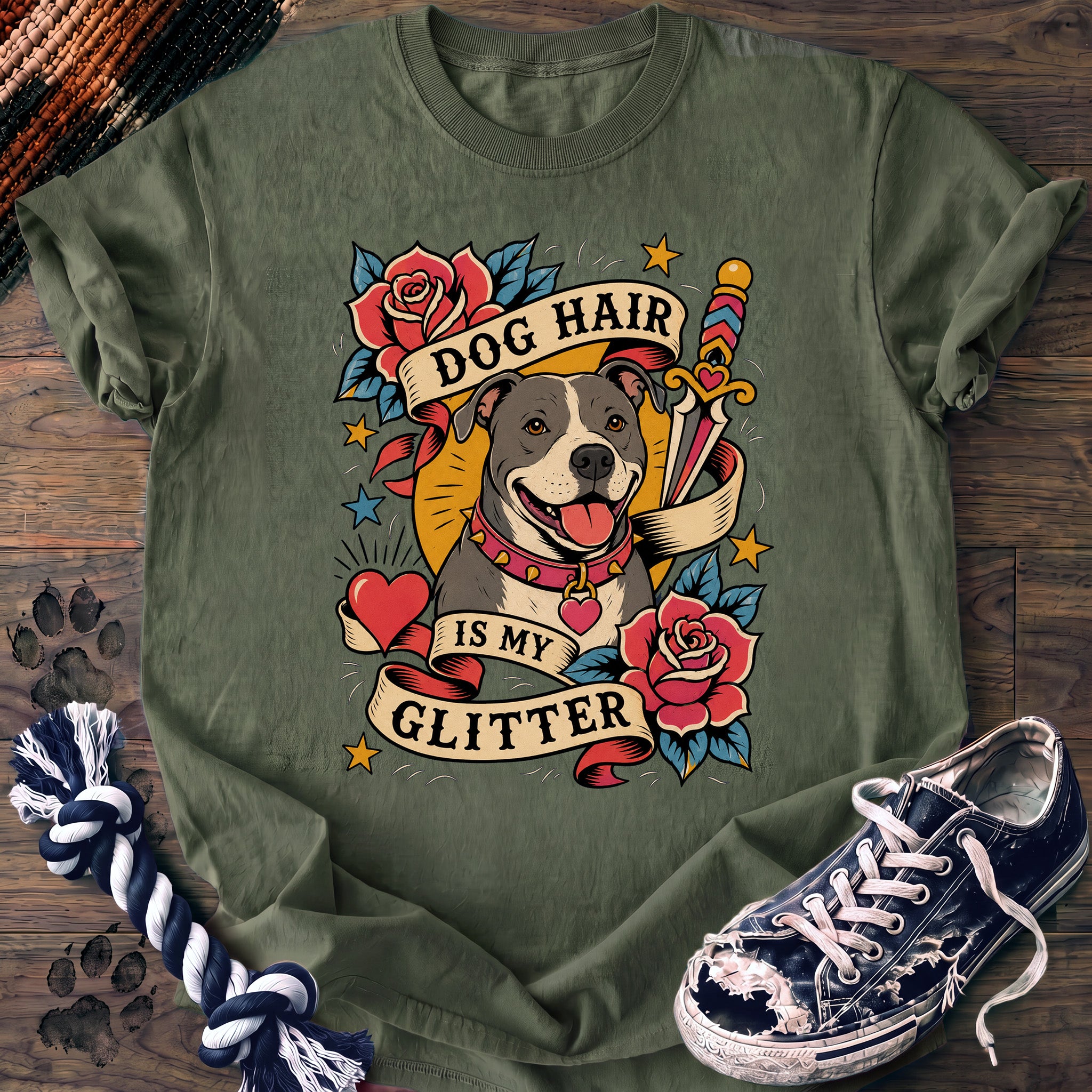 PAWSSION CLUB t-shirt in LightGreen color - SKU PC-0027