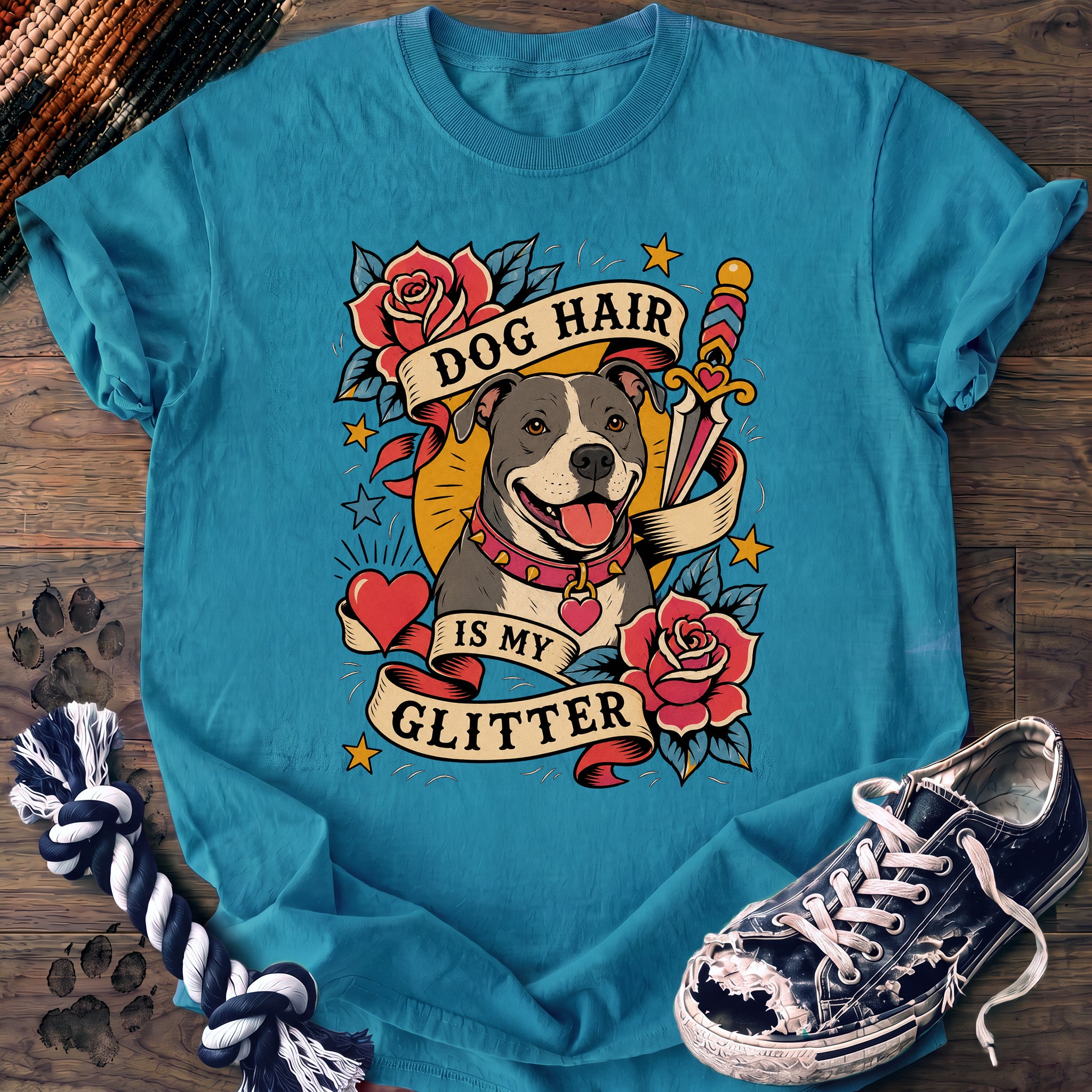 PAWSSION CLUB t-shirt in Sapphire color - SKU PC-0027