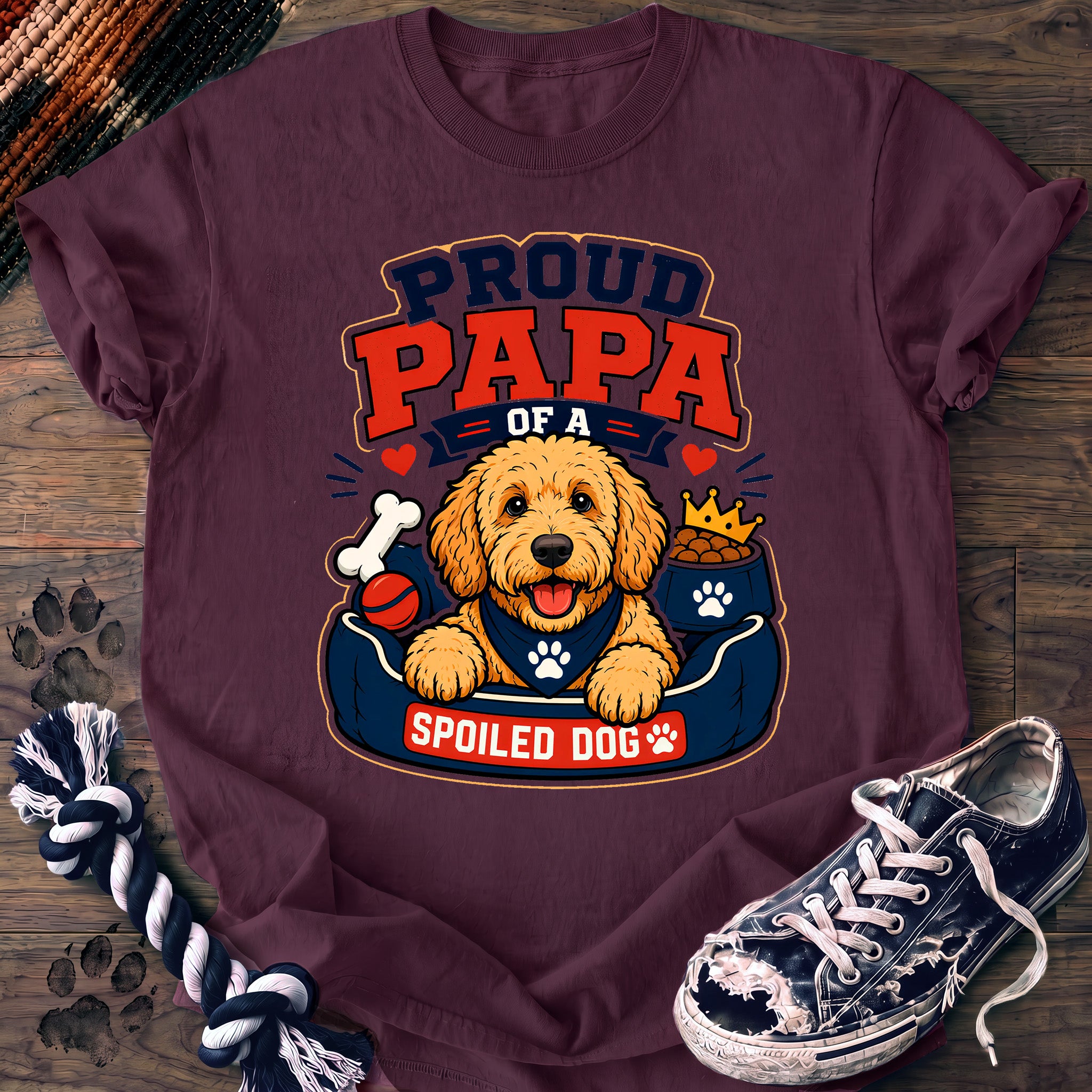 PAWSSION CLUB t-shirt in Berry color - SKU PC-0028