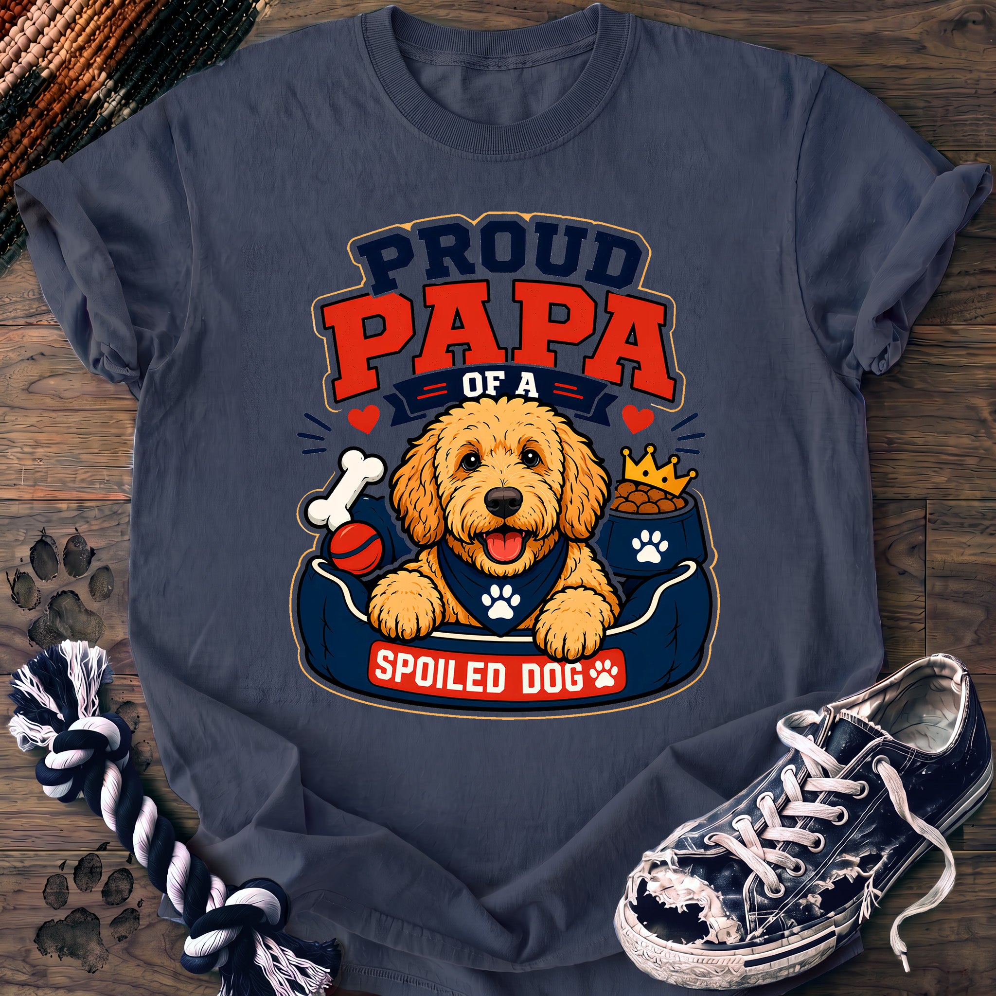 PAWSSION CLUB t-shirt in BlueJean color - SKU PC-0028