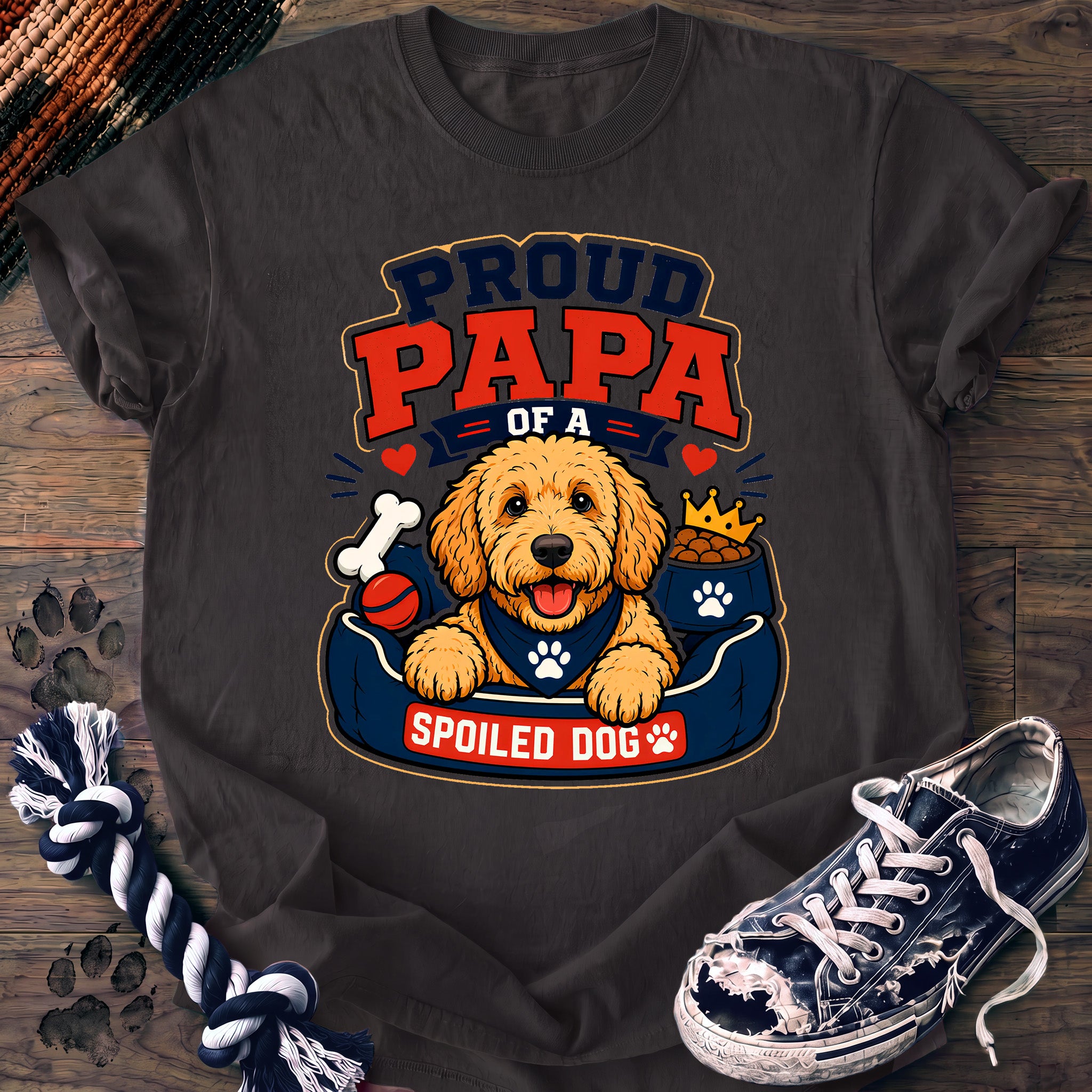 PAWSSION CLUB t-shirt in Graphite color - SKU PC-0028