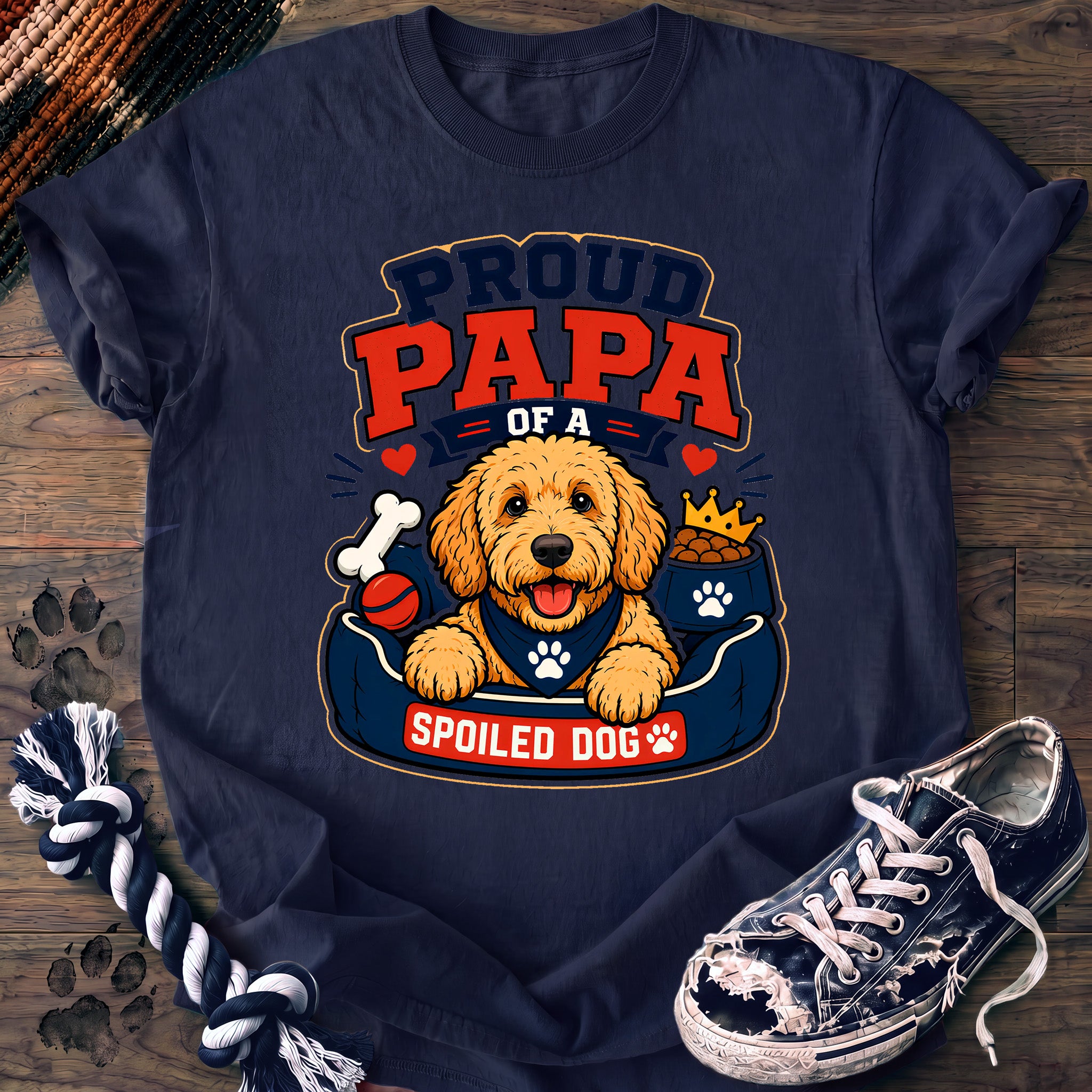 PAWSSION CLUB t-shirt in Navy color - SKU PC-0028