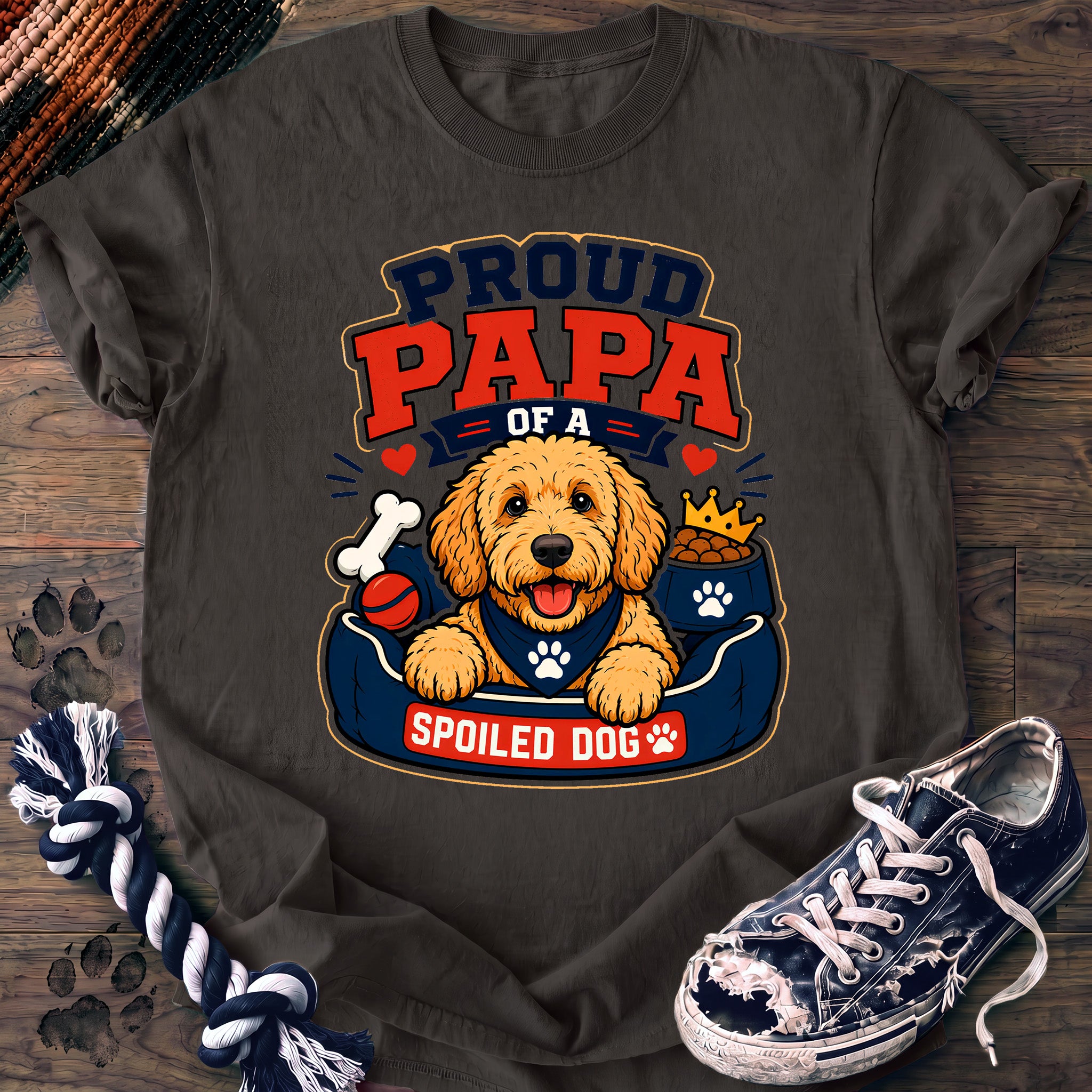 PAWSSION CLUB t-shirt in Pepper color - SKU PC-0028
