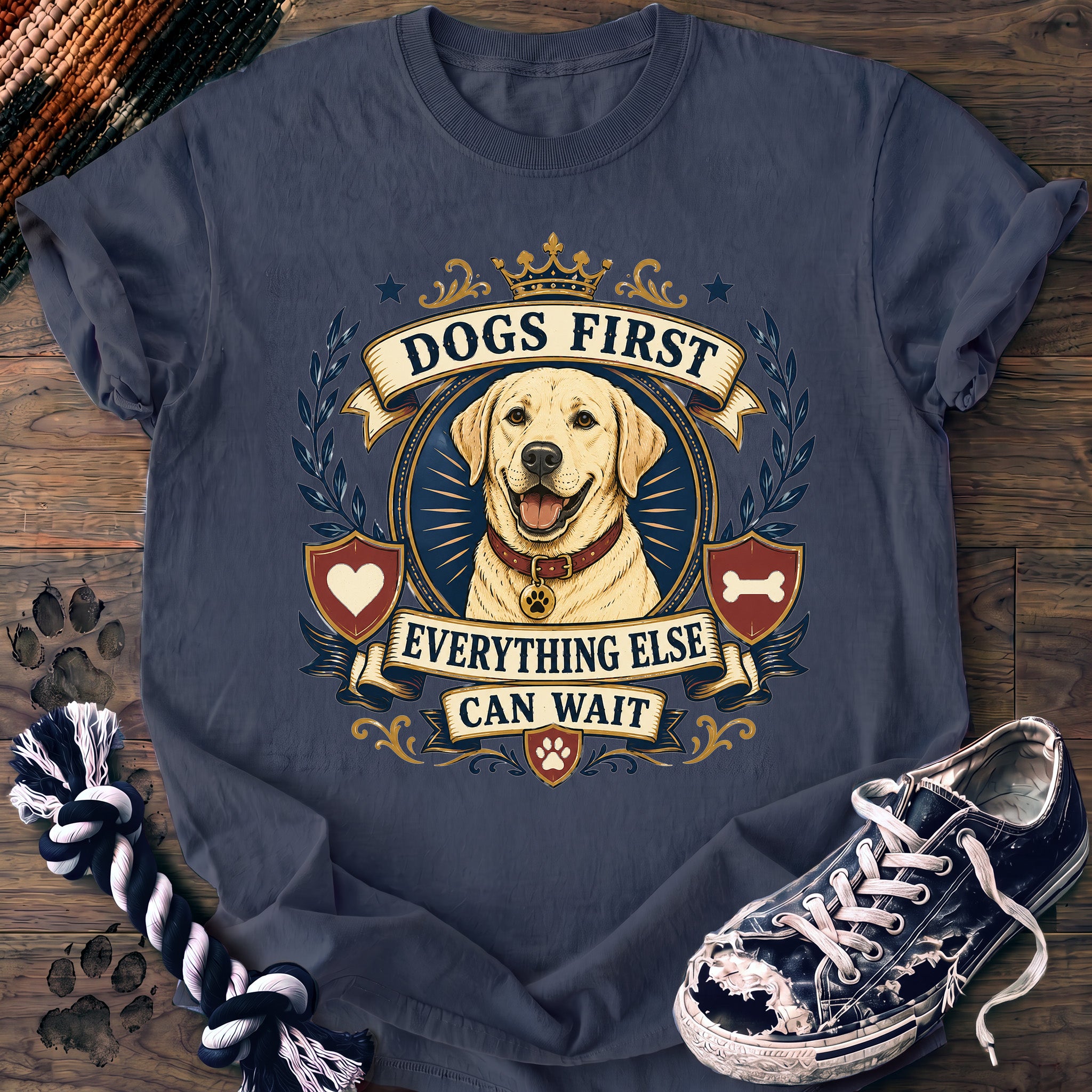 PAWSSION CLUB t-shirt in BlueJean color - SKU PC-0030