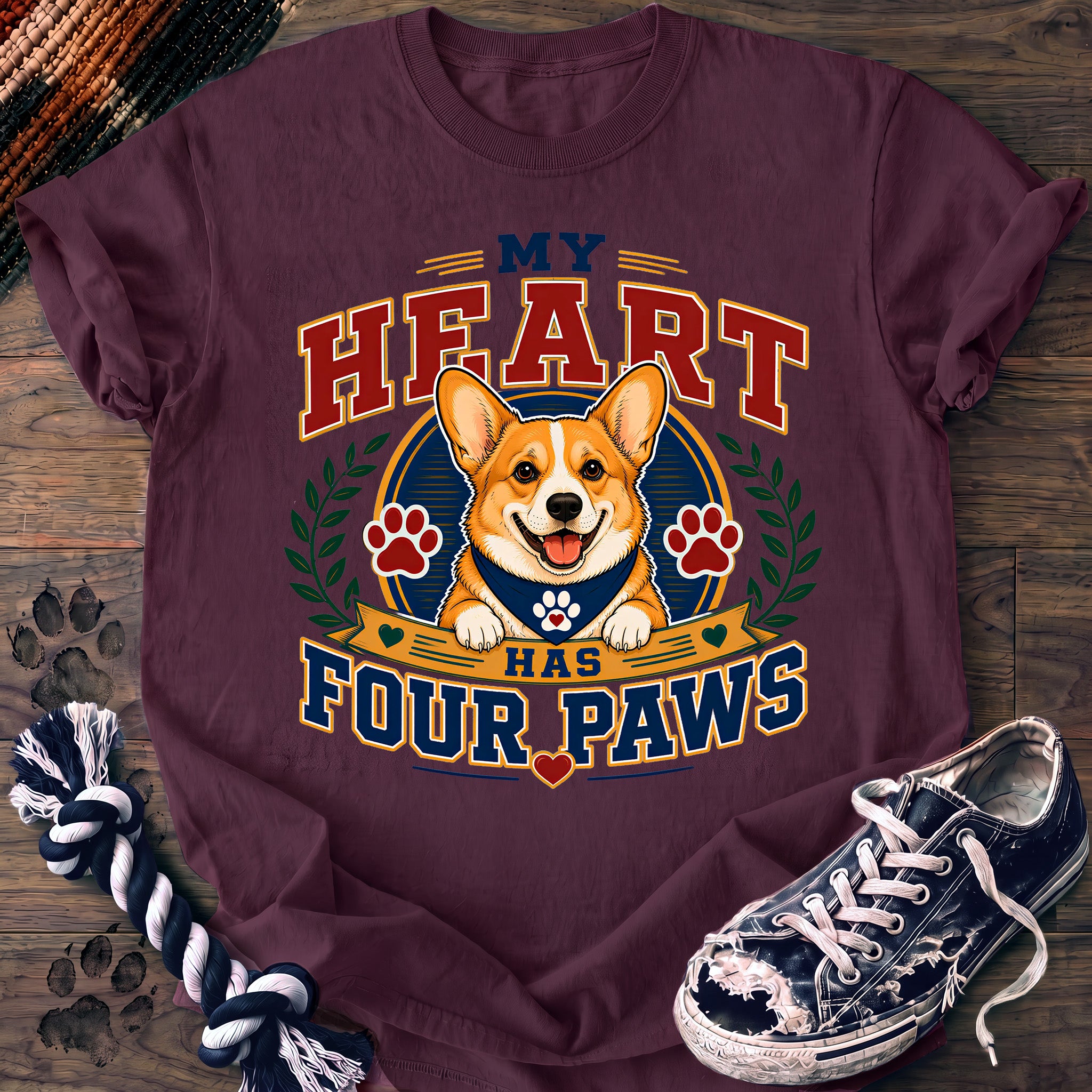 PAWSSION CLUB t-shirt in Berry color - SKU PC-0031