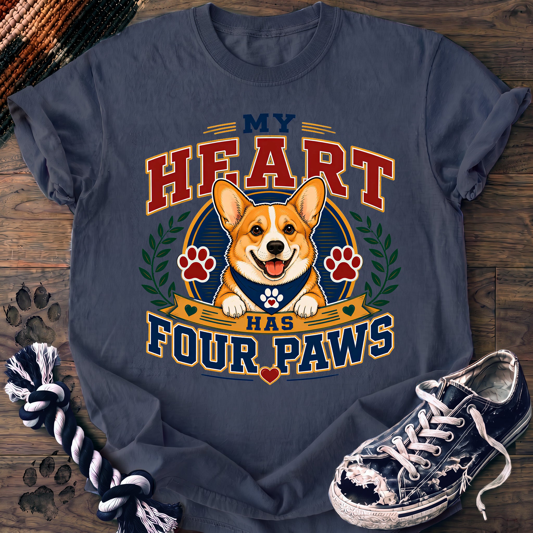 PAWSSION CLUB t-shirt in BlueJean color - SKU PC-0031