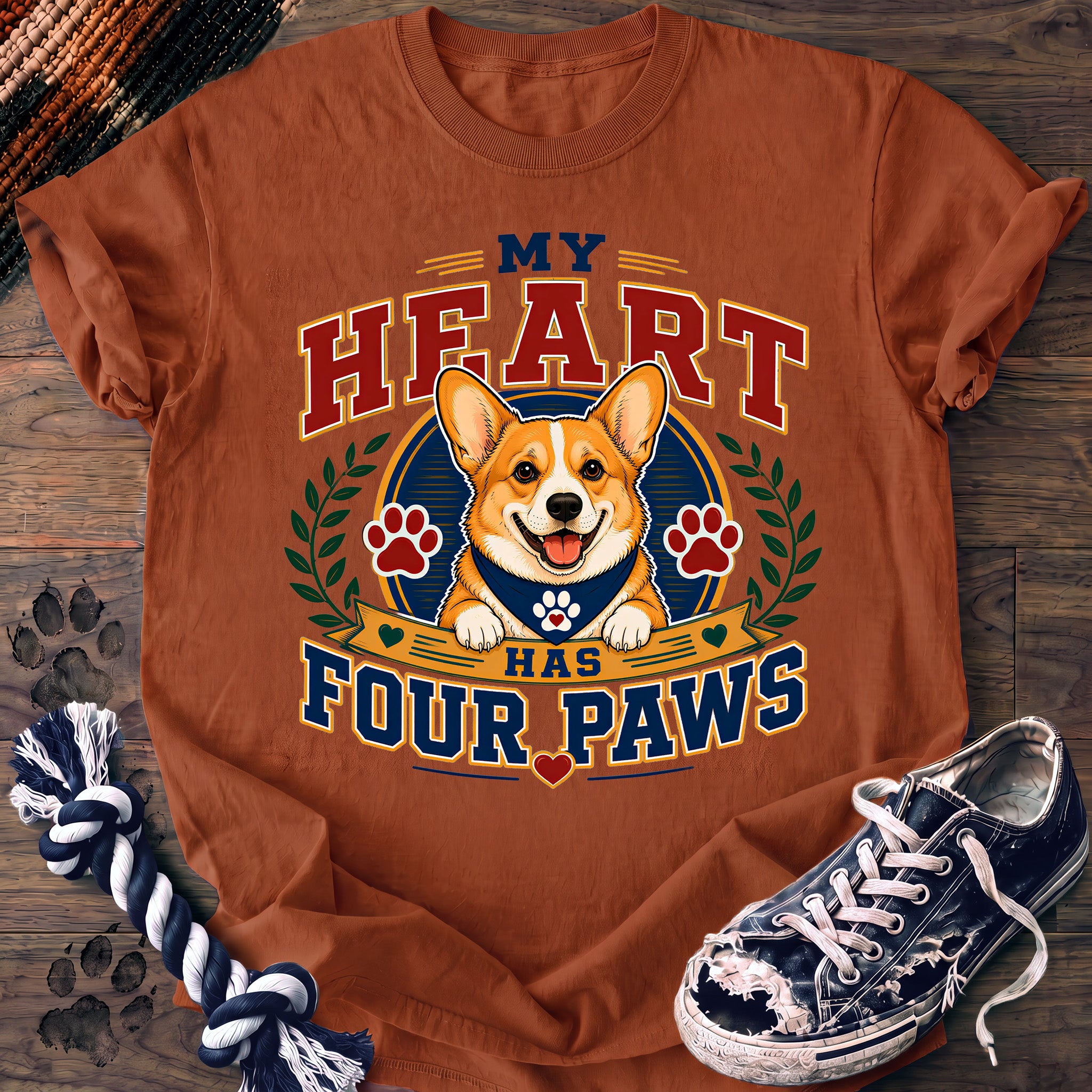PAWSSION CLUB t-shirt in Yam color - SKU PC-0031