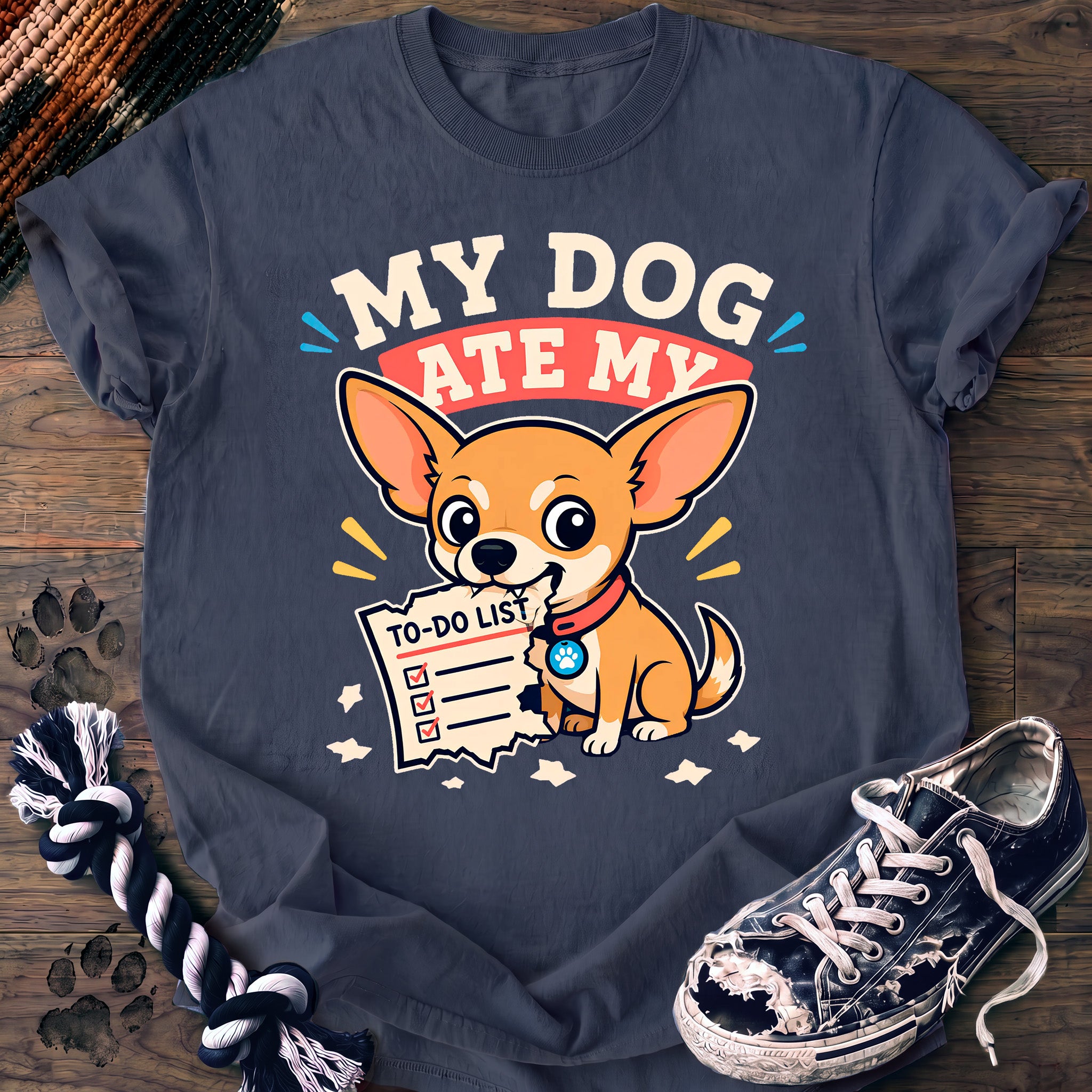 PAWSSION CLUB t-shirt in BlueJean color - SKU PC-0034