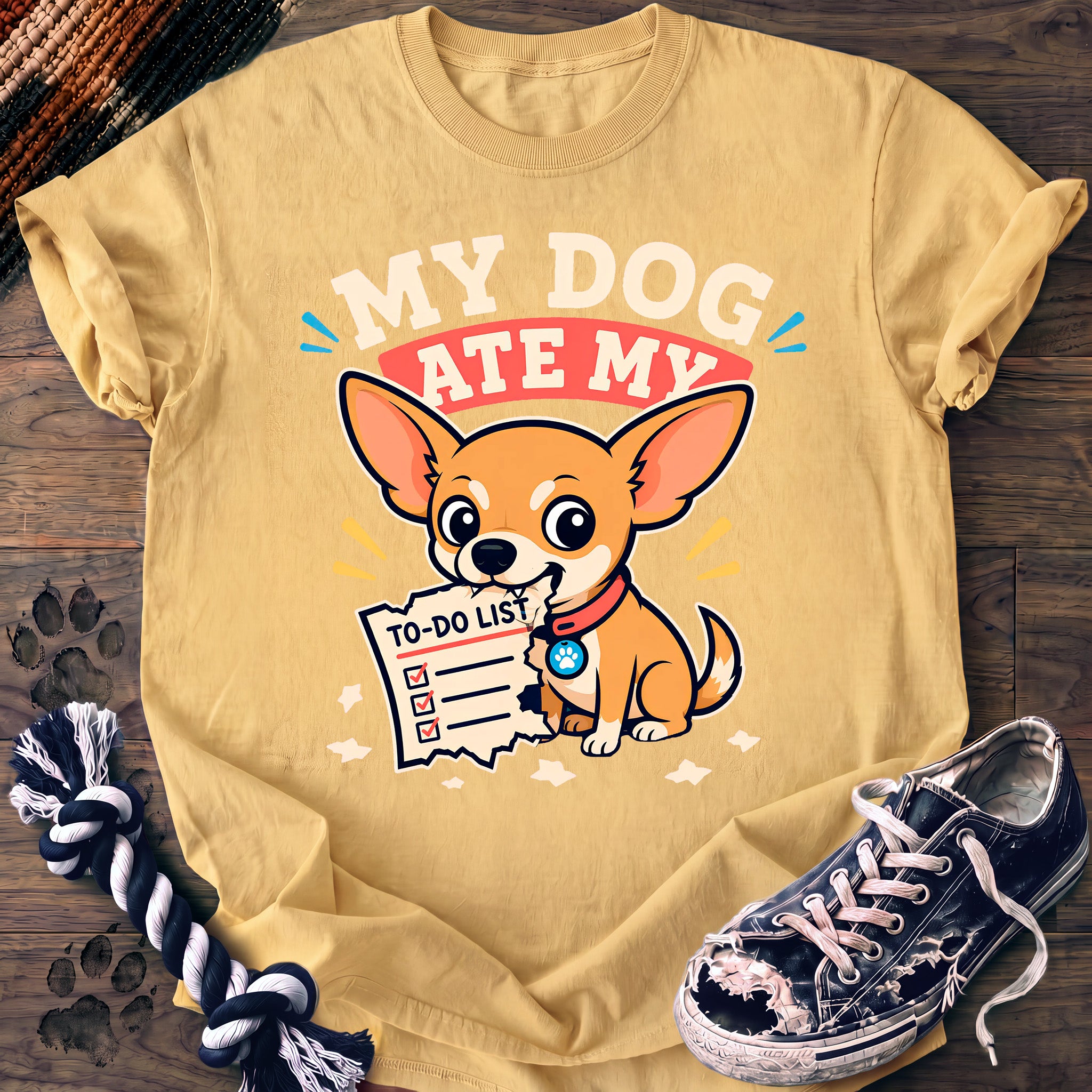 PAWSSION CLUB t-shirt in Butter color - SKU PC-0034