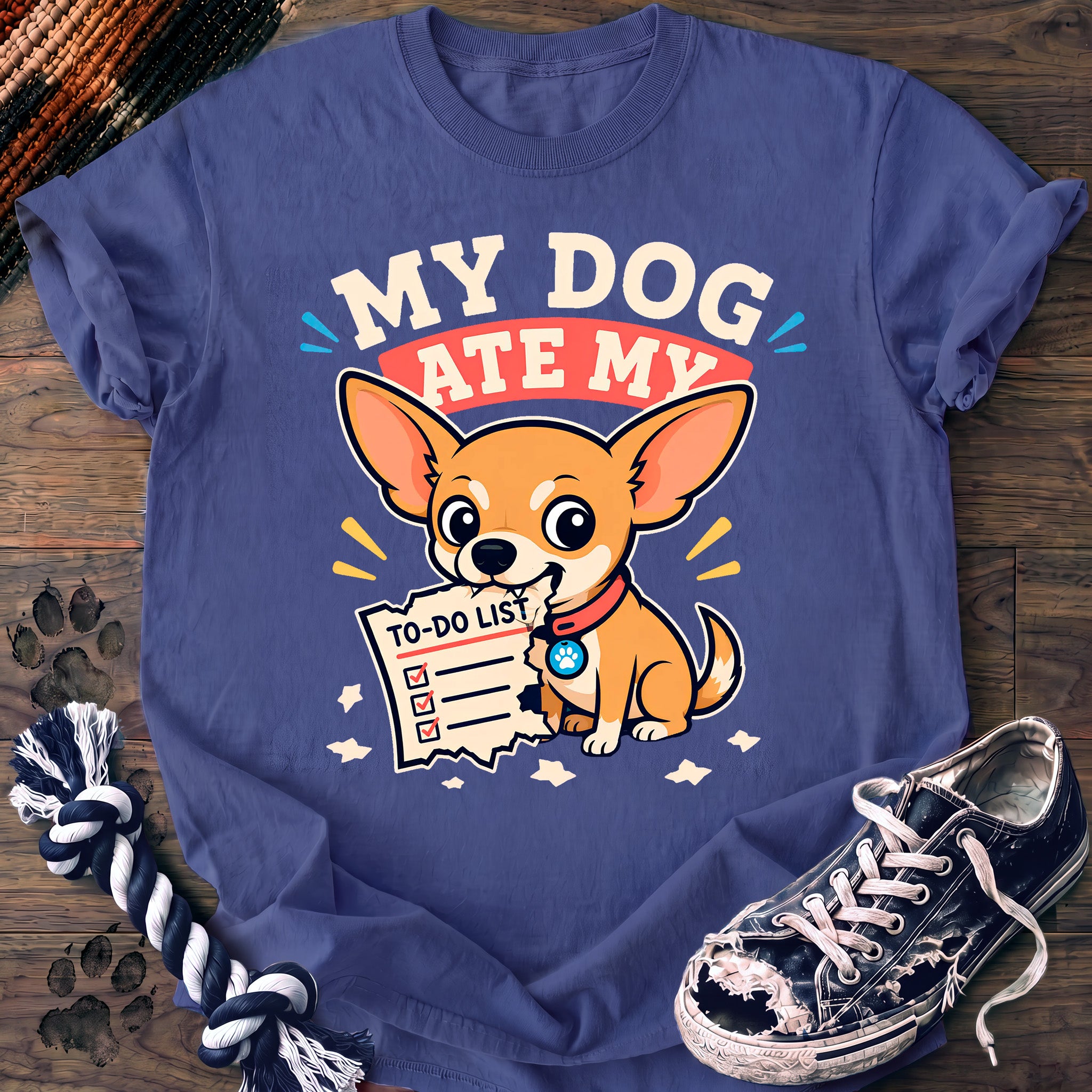 PAWSSION CLUB t-shirt in FloBlue color - SKU PC-0034