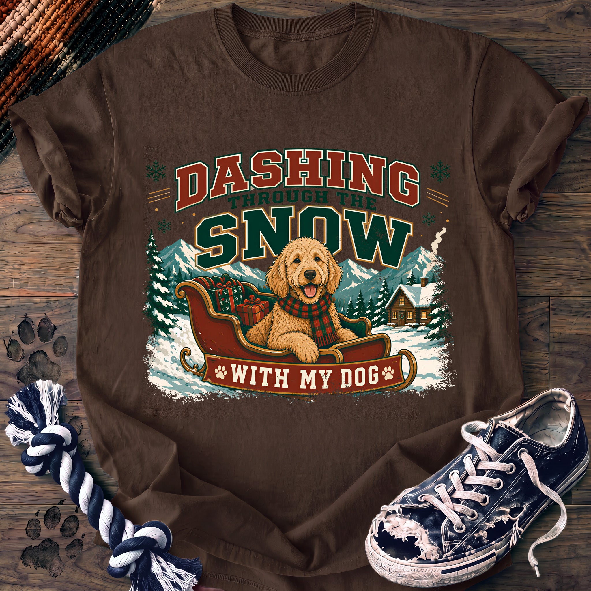 PAWSSION CLUB t-shirt in Espresso color - SKU PC-0035