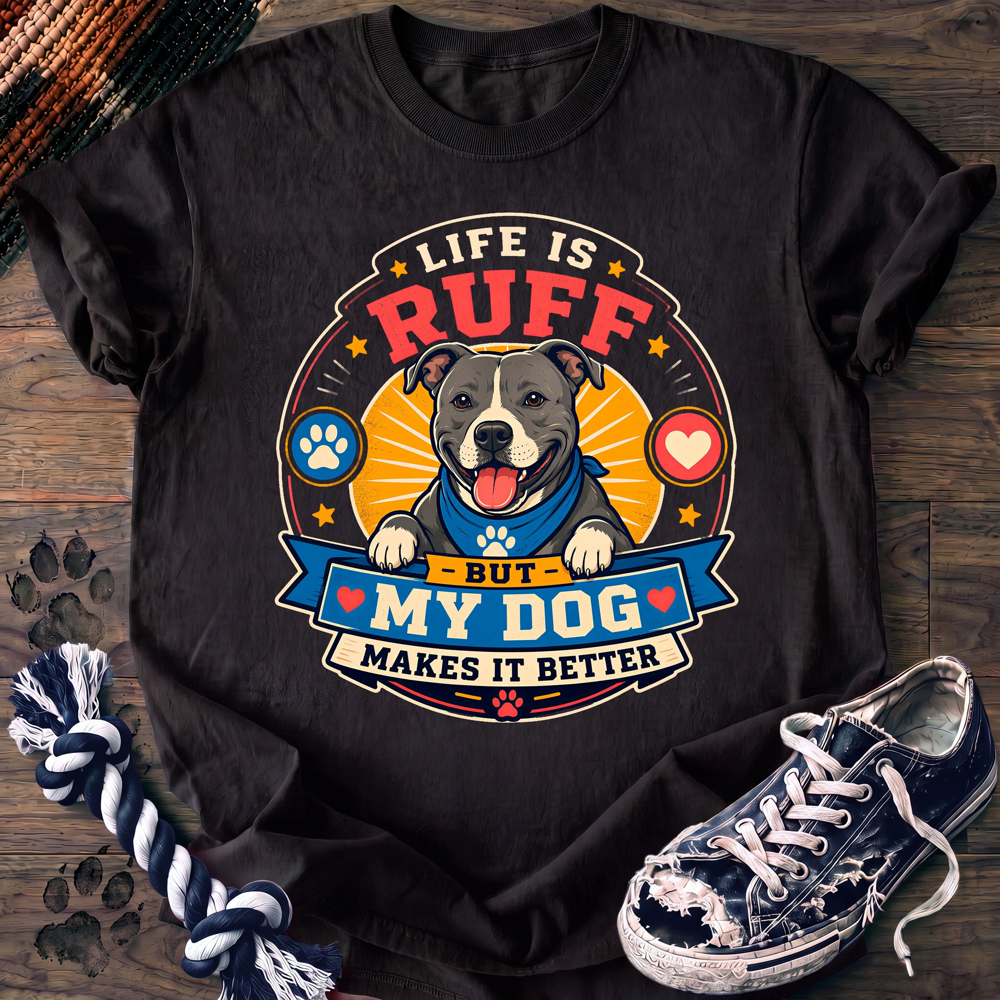 PAWSSION CLUB t-shirt in Black color - SKU PC-0036