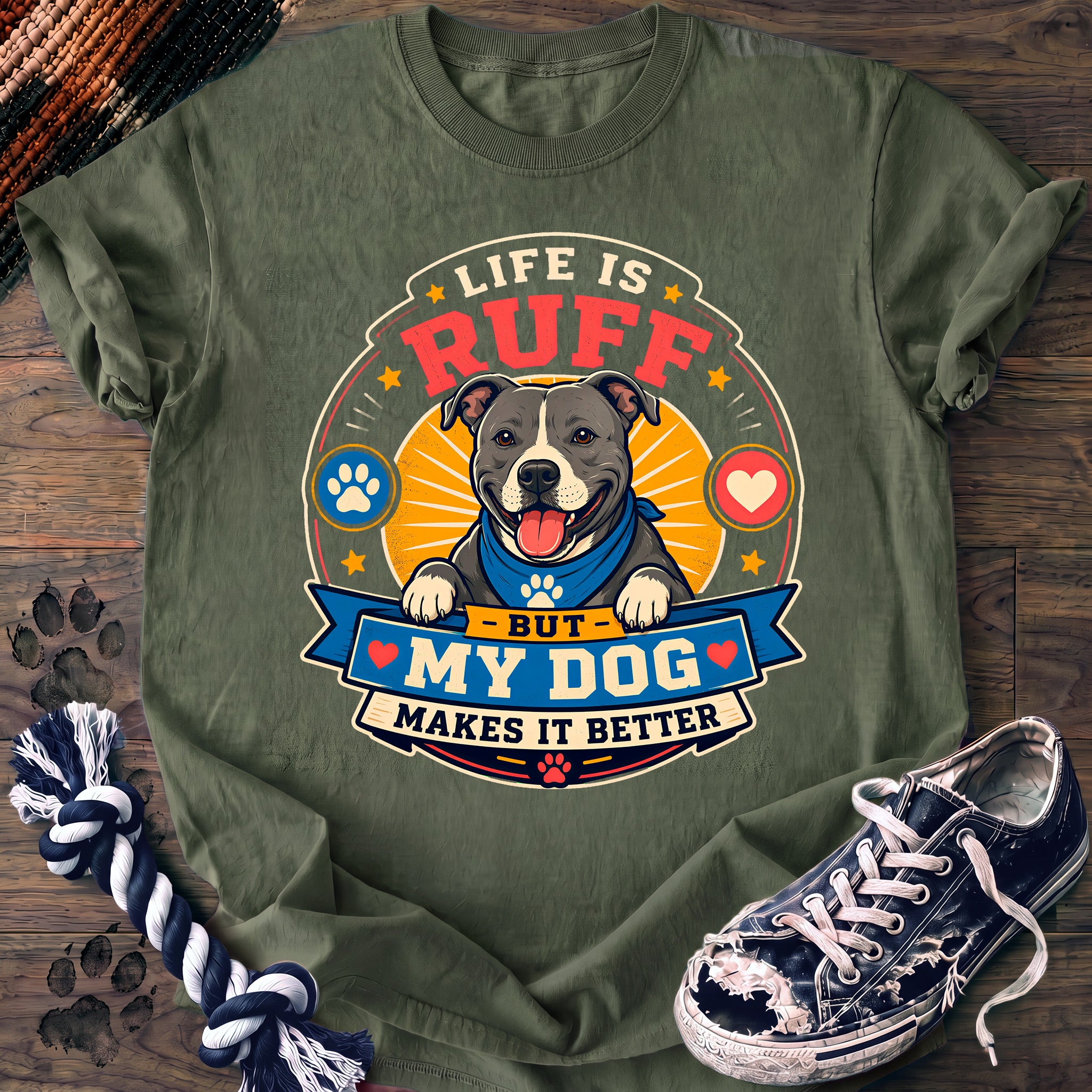 PAWSSION CLUB t-shirt in LightGreen color - SKU PC-0036