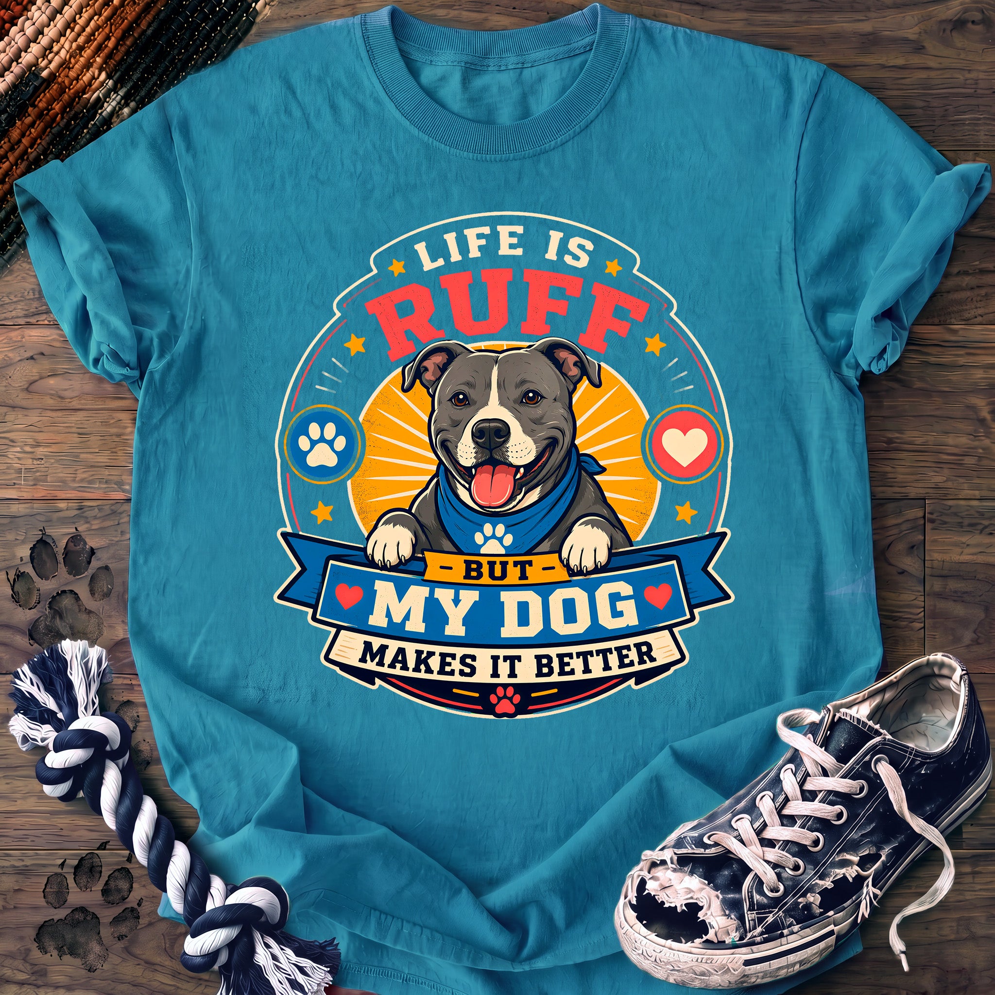 PAWSSION CLUB t-shirt in Sapphire color - SKU PC-0036