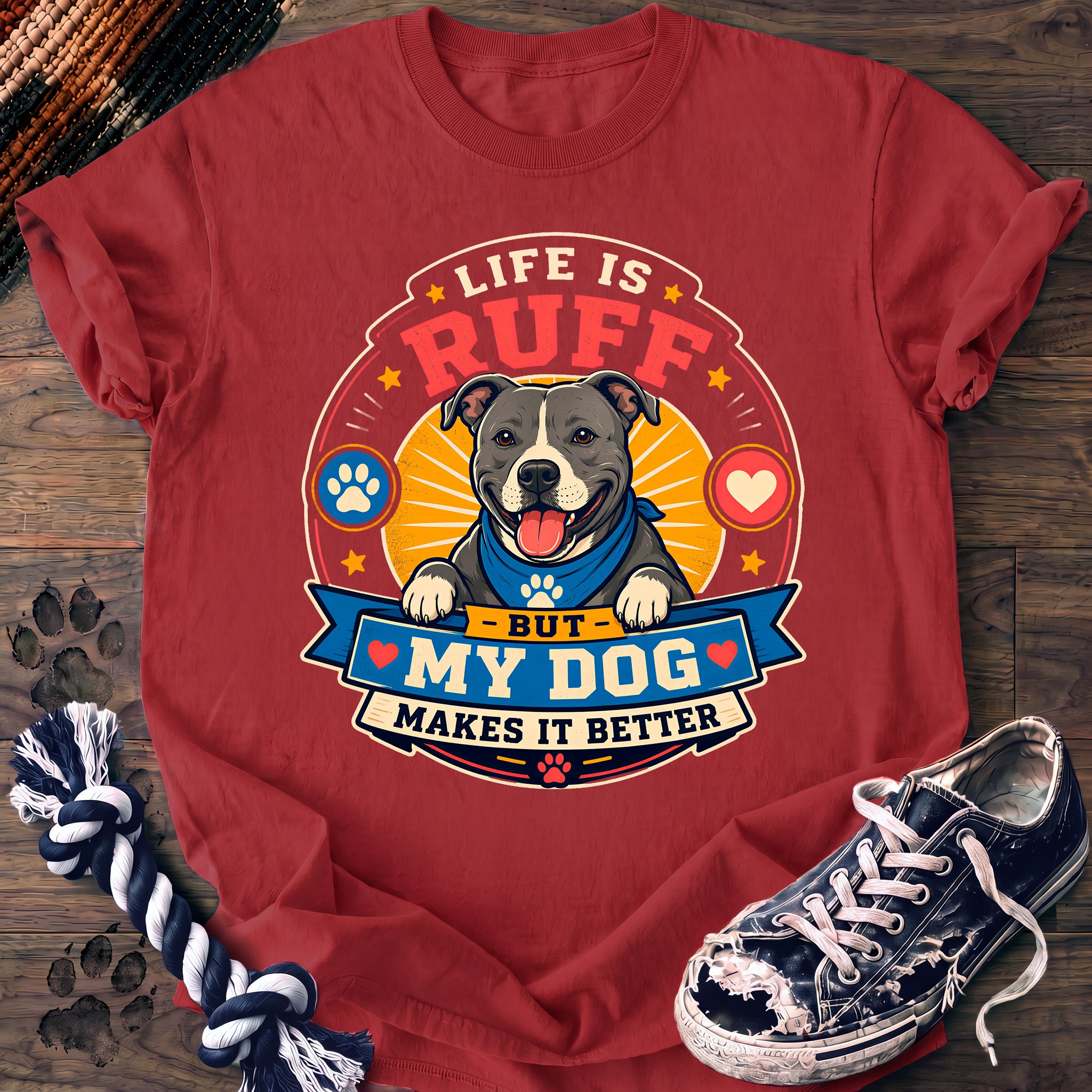PAWSSION CLUB t-shirt in Watermelon color - SKU PC-0036