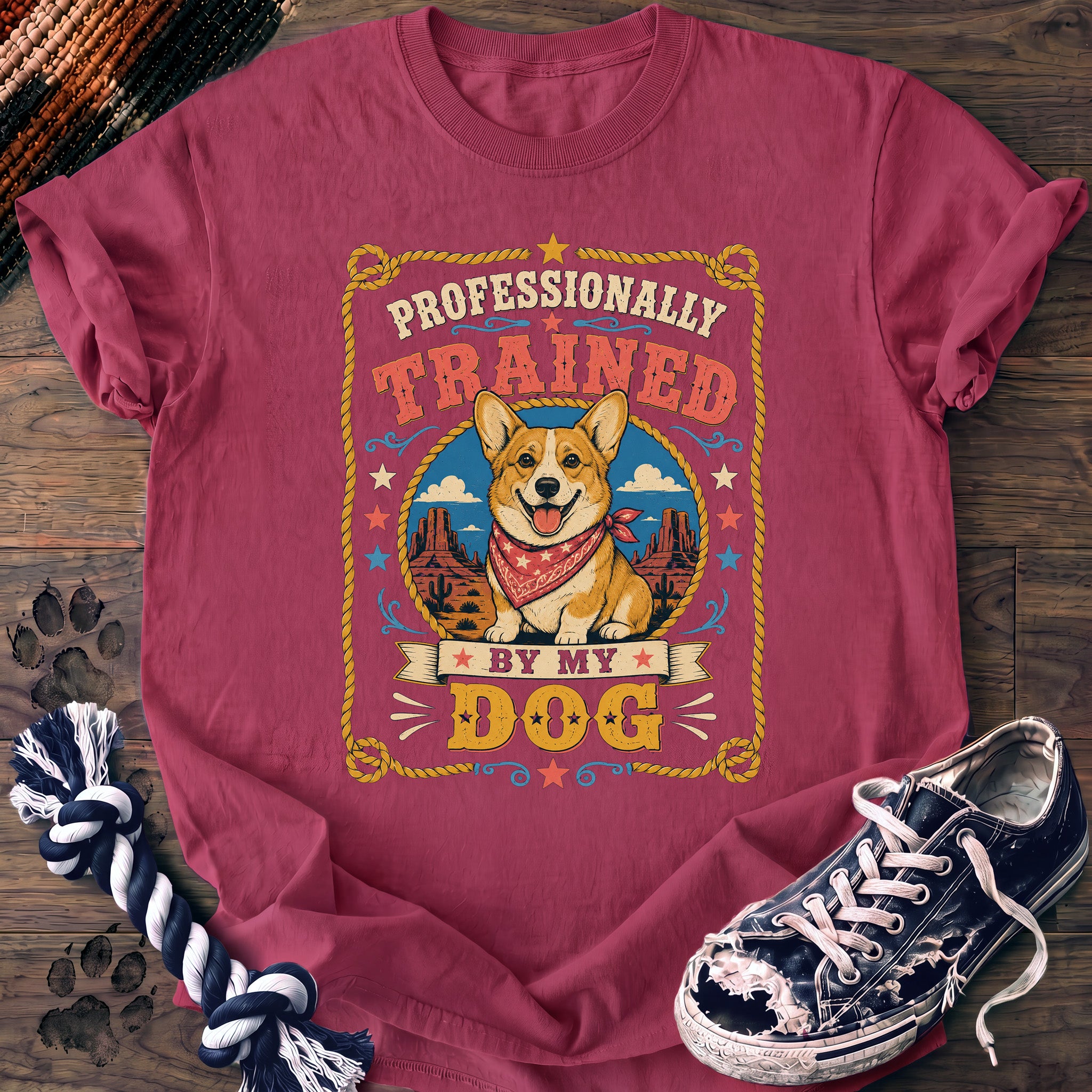 PAWSSION CLUB t-shirt in Crunchberry color - SKU PC-0038