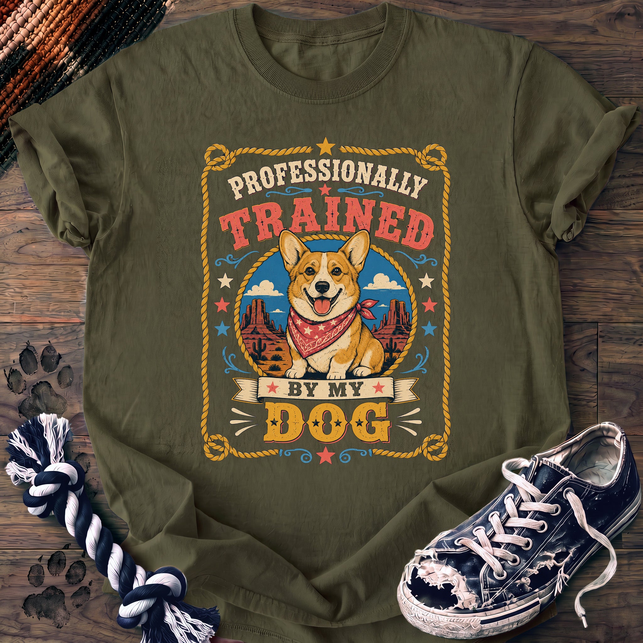 PAWSSION CLUB t-shirt in Moss color - SKU PC-0038