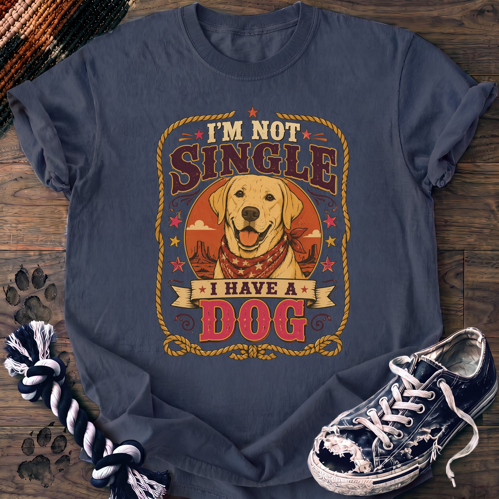 PAWSSION CLUB t-shirt in BlueJean color - SKU PC-0039