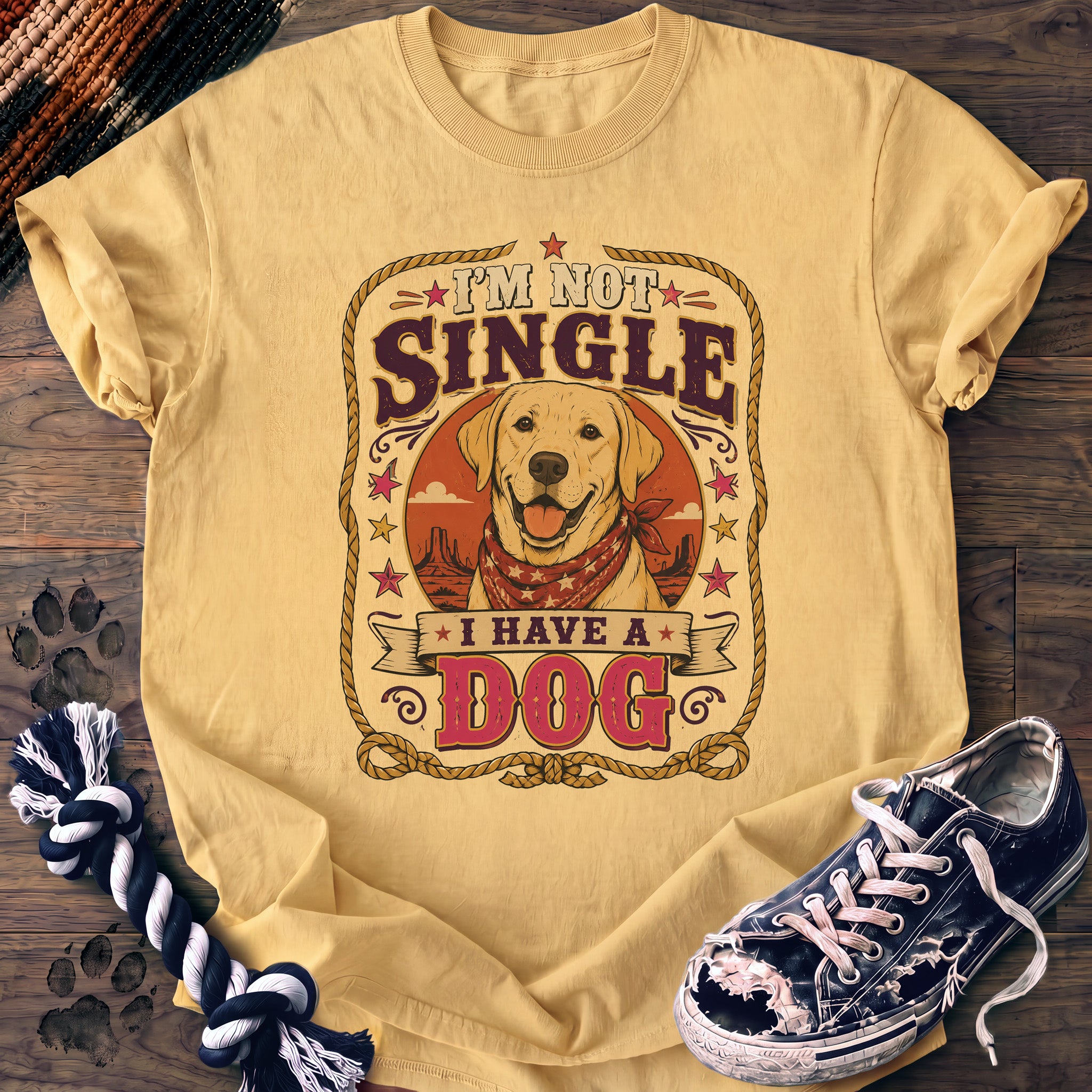 PAWSSION CLUB t-shirt in Butter color - SKU PC-0039