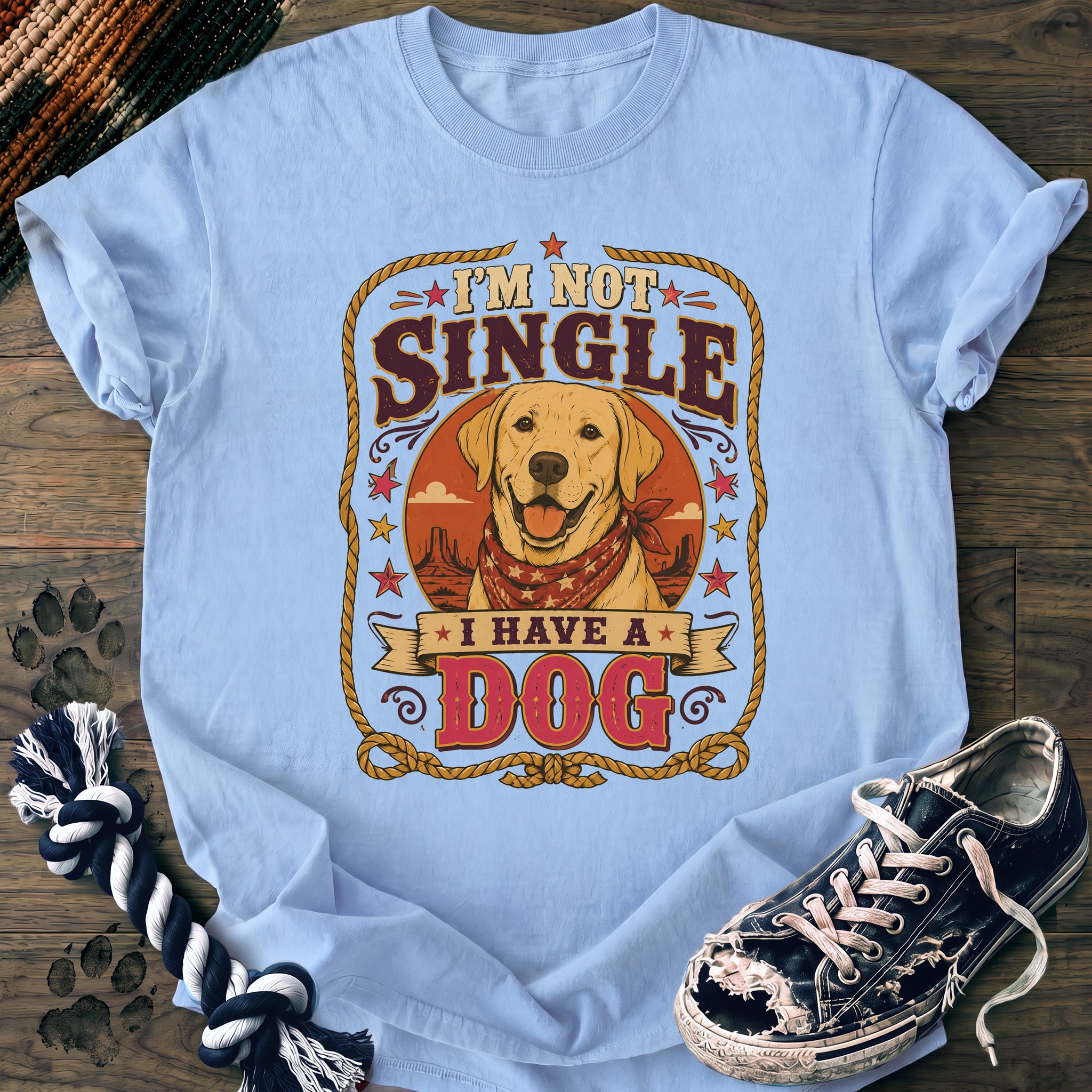 PAWSSION CLUB t-shirt in Chambray color - SKU PC-0039