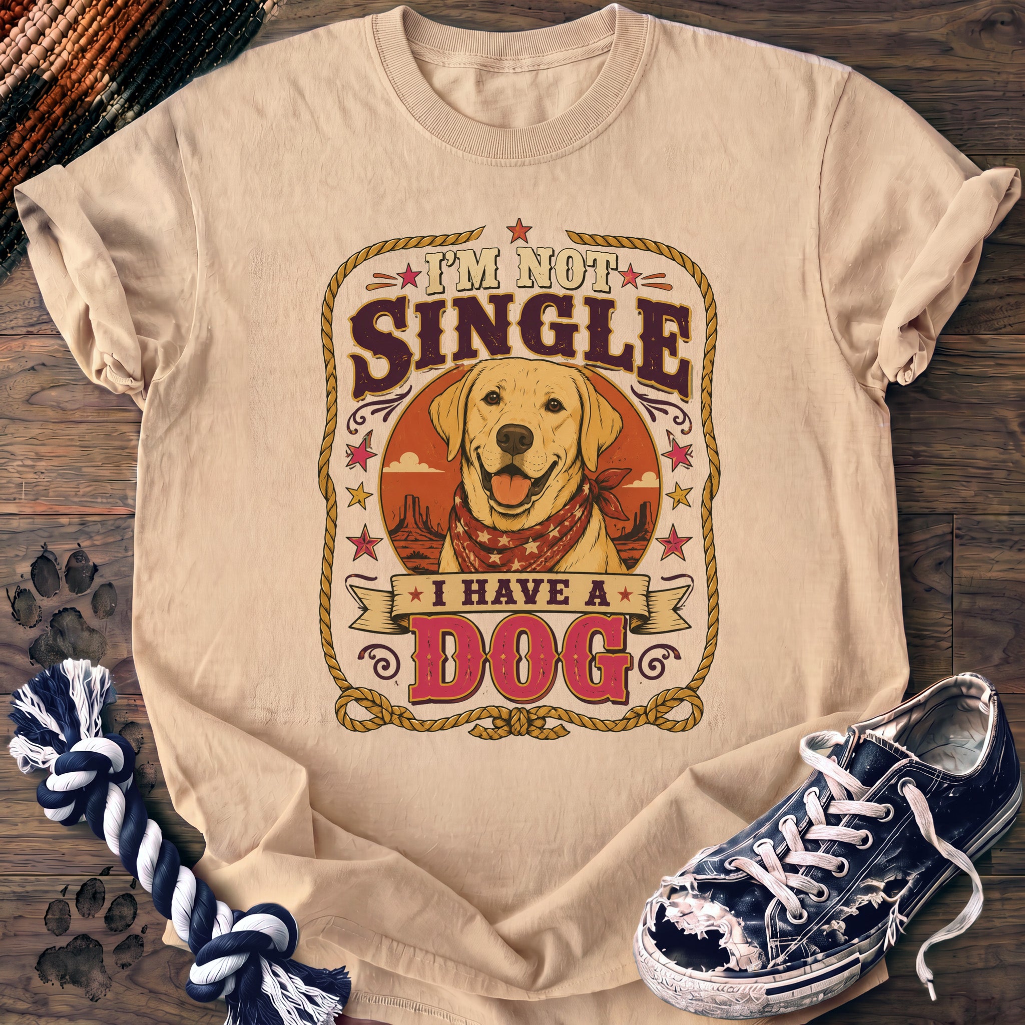 PAWSSION CLUB t-shirt in Ivory color - SKU PC-0039
