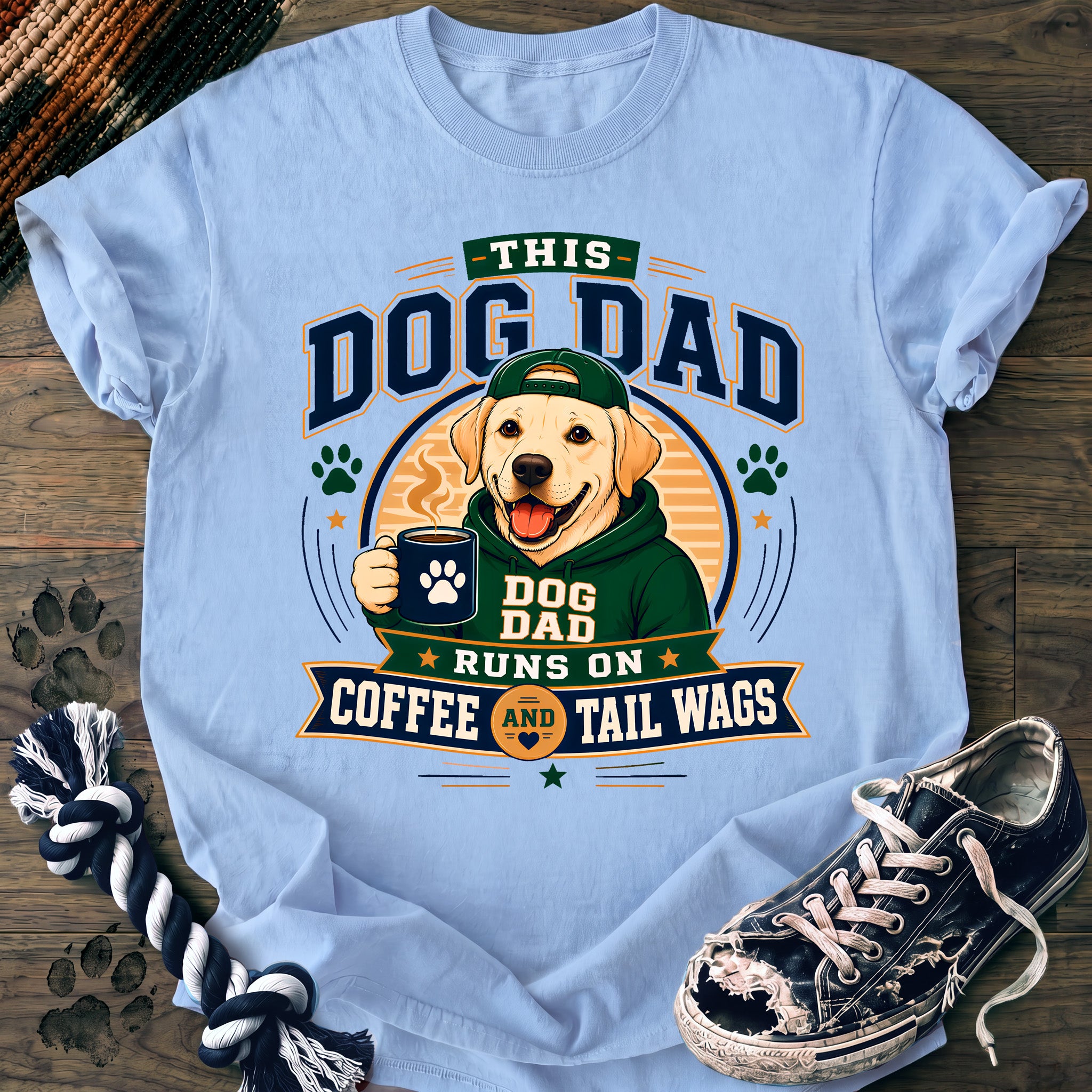 PAWSSION CLUB t-shirt in Chambray color - SKU PC-0040