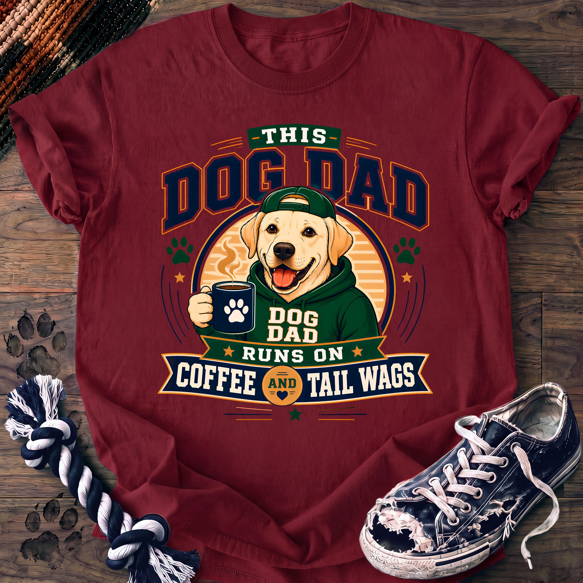 PAWSSION CLUB t-shirt in Crimson color - SKU PC-0040
